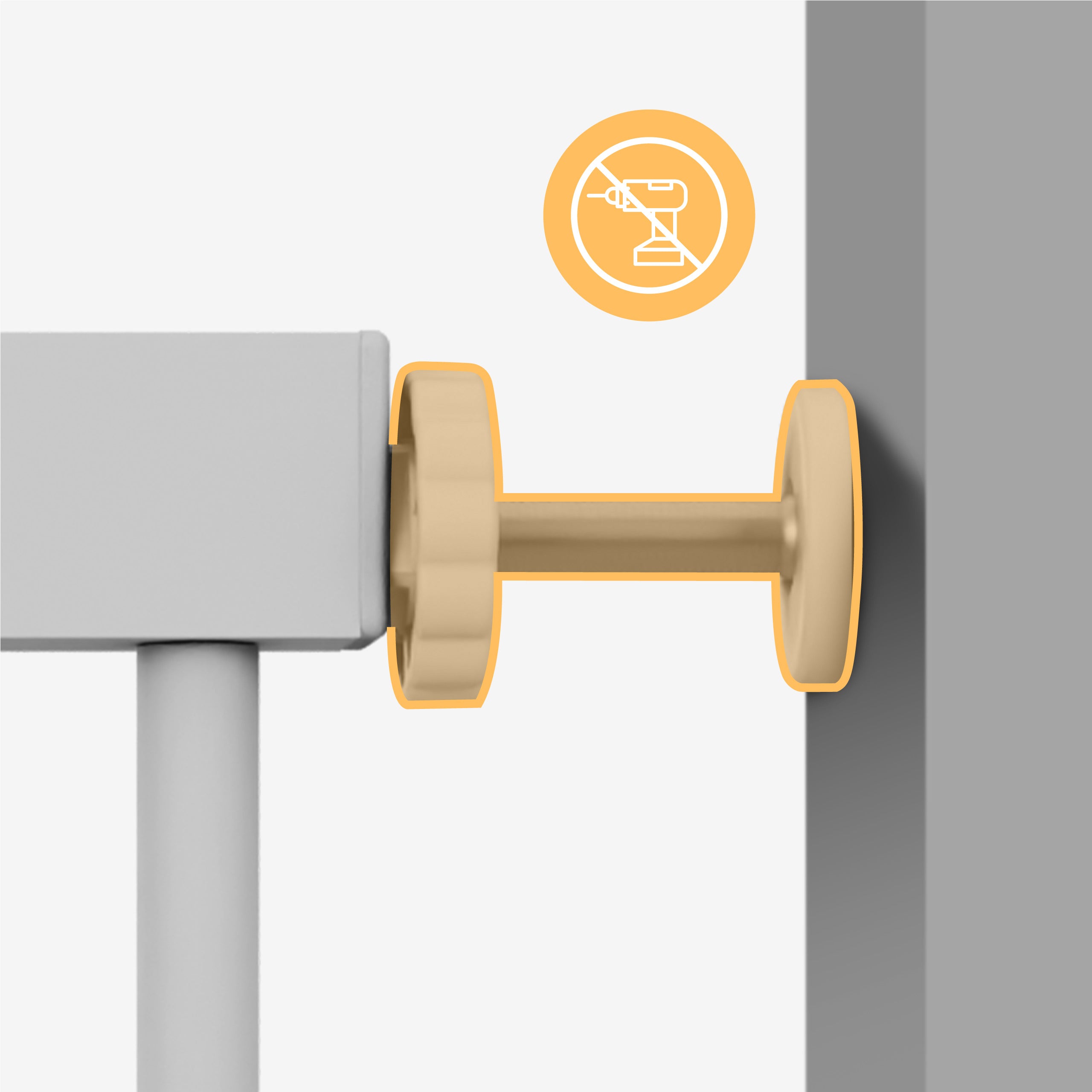 Installazione sicura sul telaio della porta