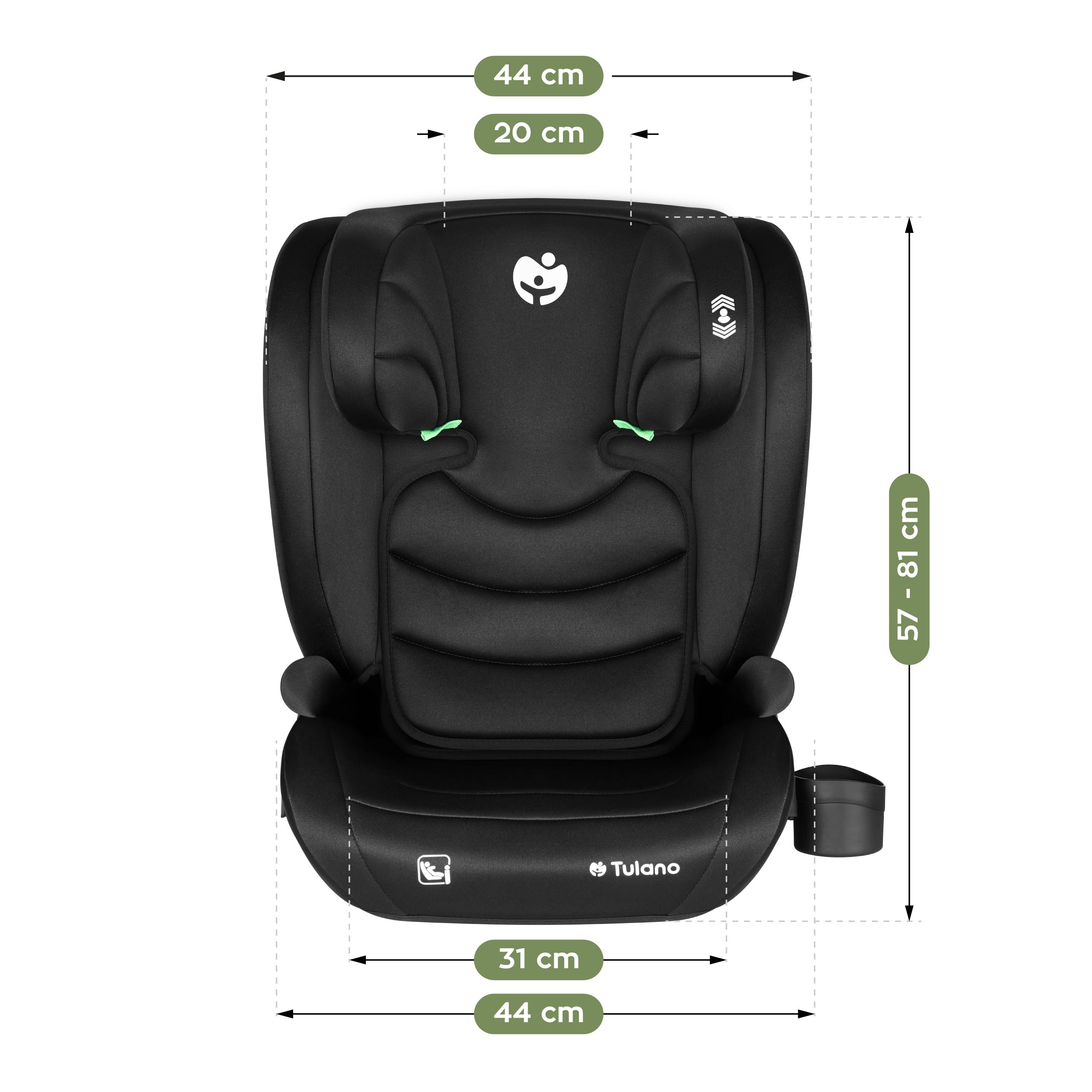 OUTLET Seggiolino auto Tulano Joy 20 Black 100-150 cm I-size