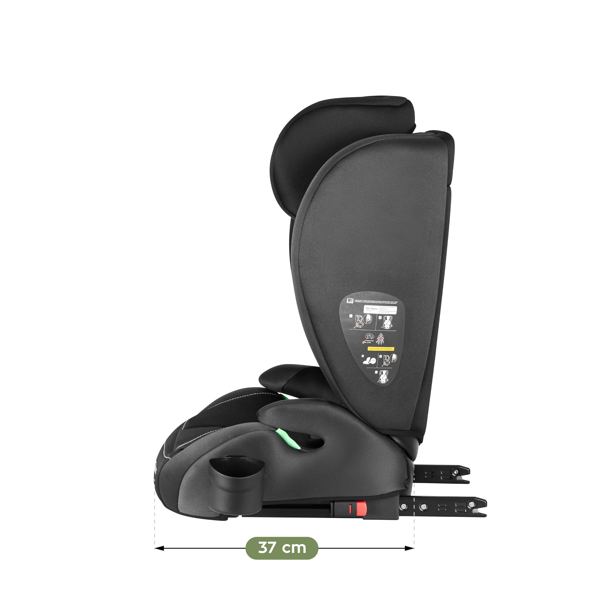 Seggiolino auto Tulano Joy 25 Nero-Grigio 100-150 cm I-size