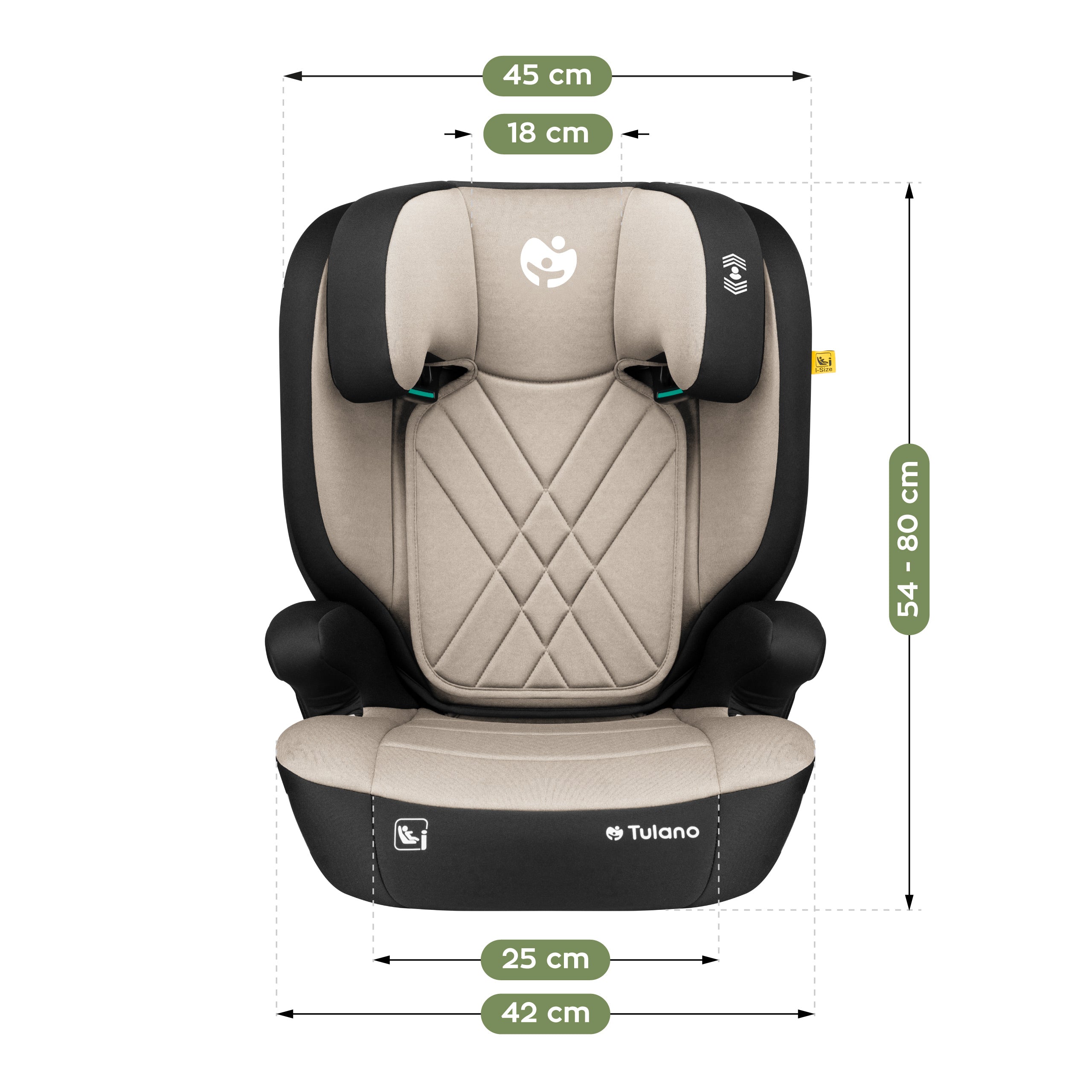 Seggiolino auto per bambini 2 in 1 100-150 cm Joy 45 Beige I-Size
