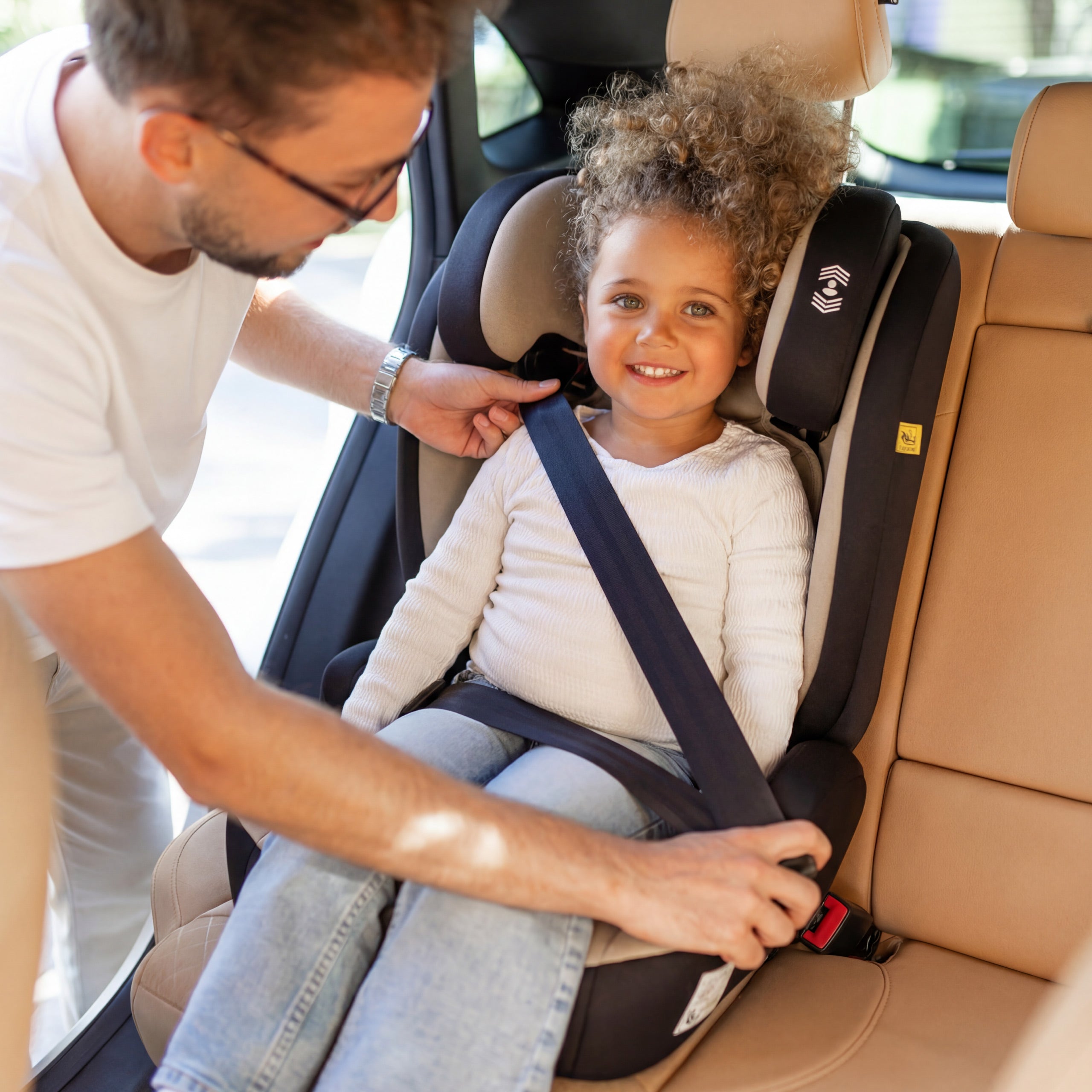 Seggiolino auto per bambini 2 in 1 100-150 cm Joy 45 Beige I-Size