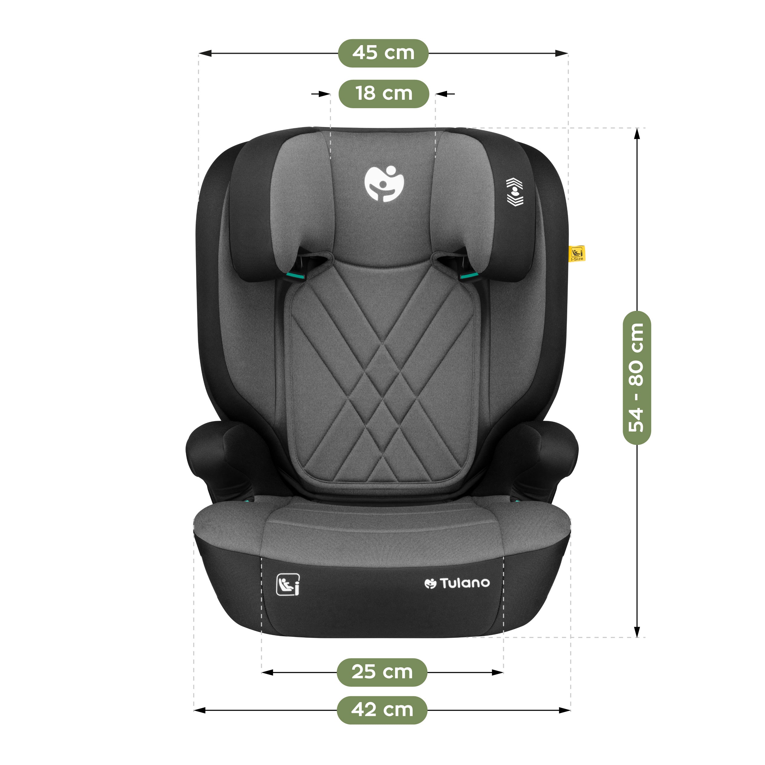 Seggiolino auto per bambini 2 in 1 100-150 cm Joy 45 Grey I-Size