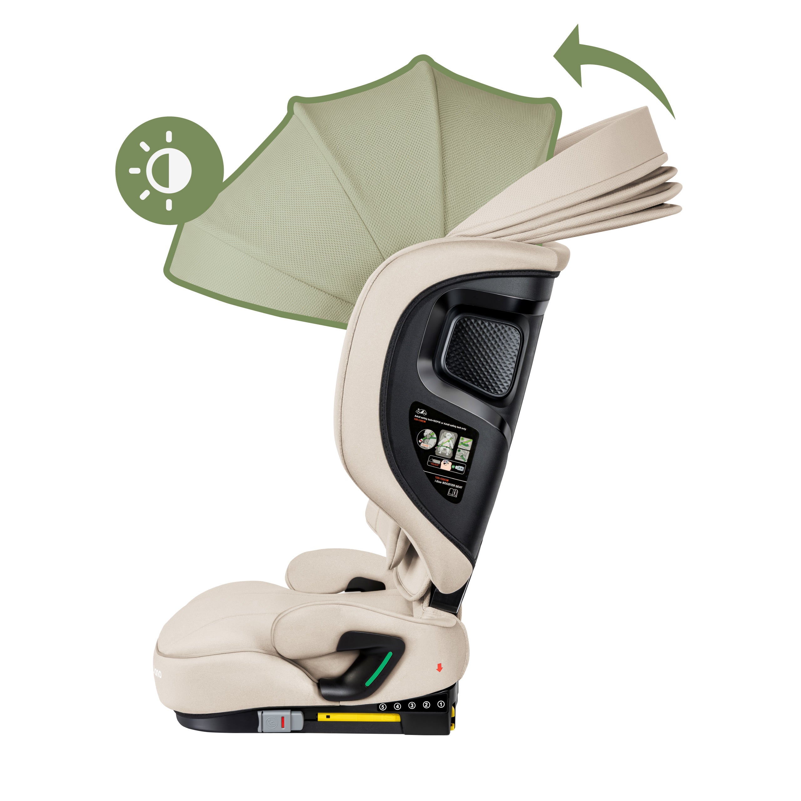 Seggiolino auto per bambini da 100 a 150 cm Tulano Joy 55 Beige I-Size