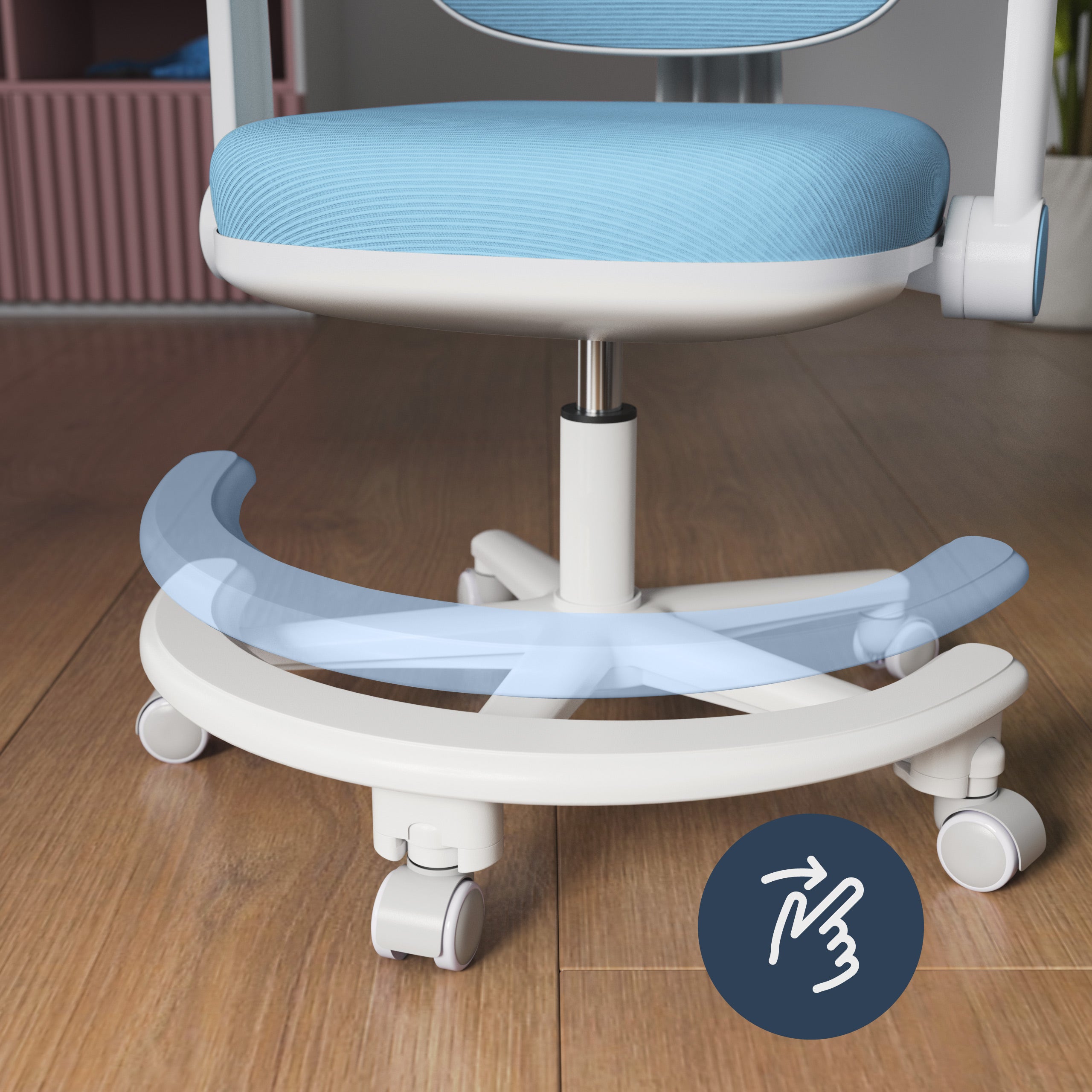 Sedia da scrivania ergonomica per bambini Mark Adler Junior 3.6 Blue