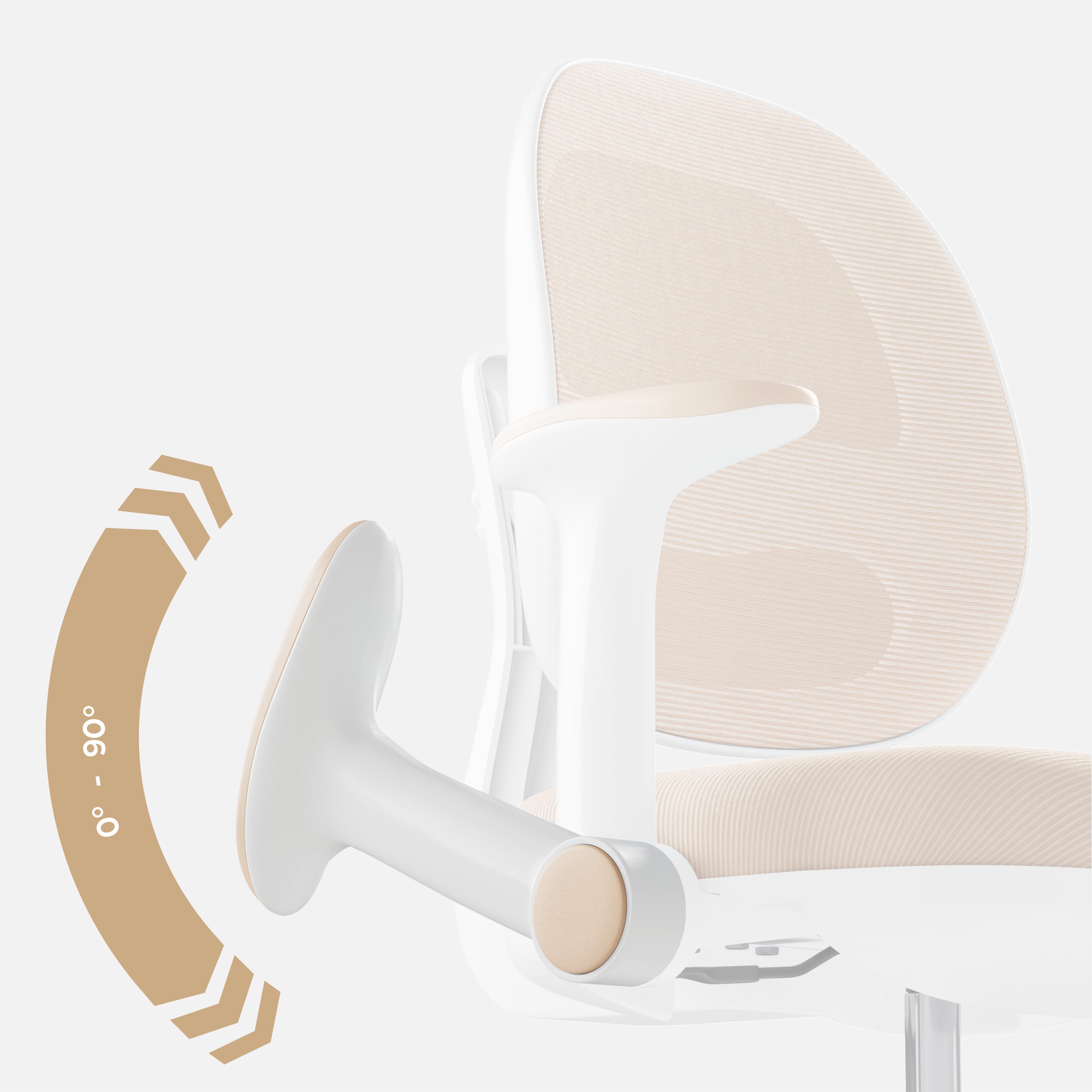 OUTLET Sedia da scrivania ergonomica per bambini Mark Adler Junior 3.6 Beige