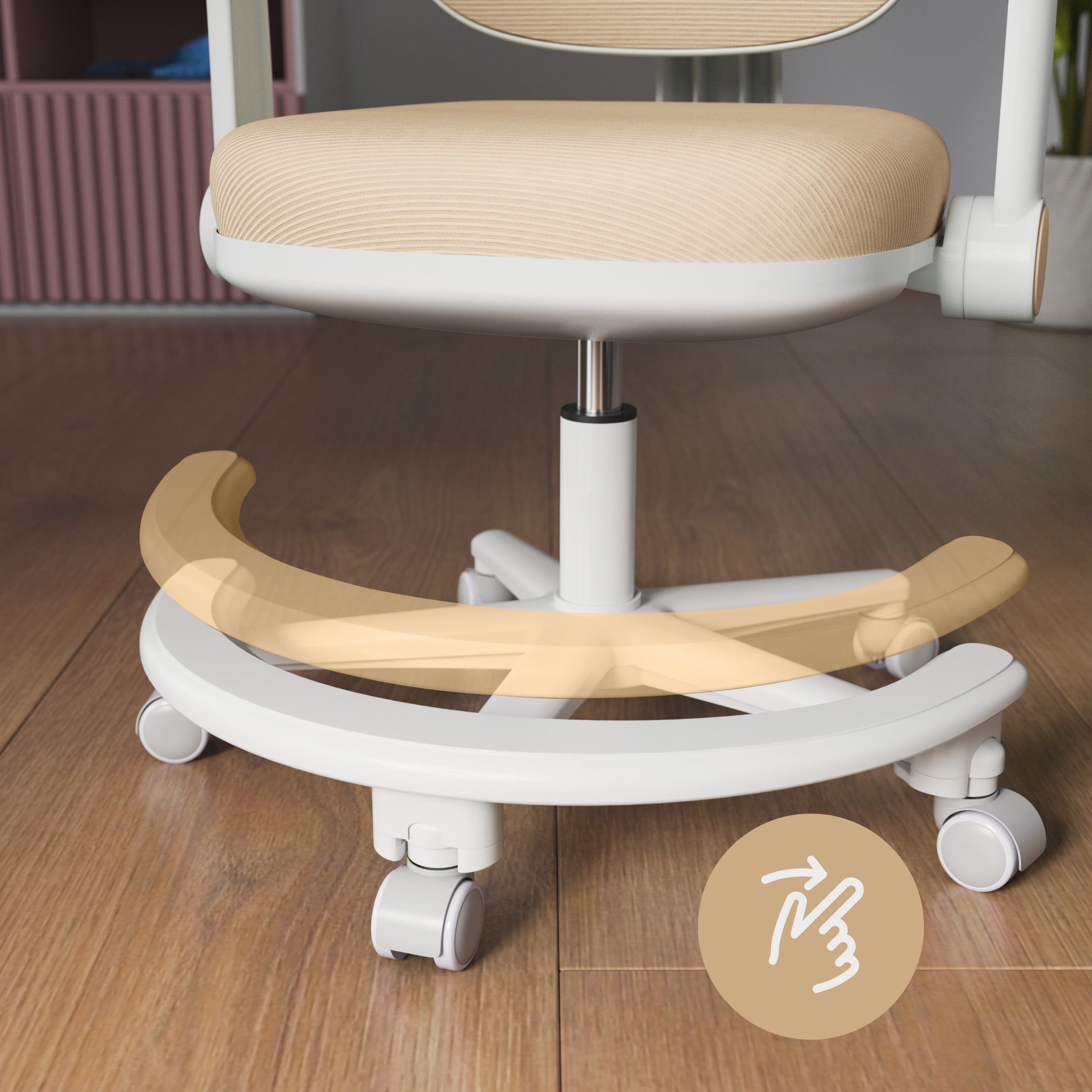 OUTLET Sedia da scrivania ergonomica per bambini Mark Adler Junior 3.6 Beige