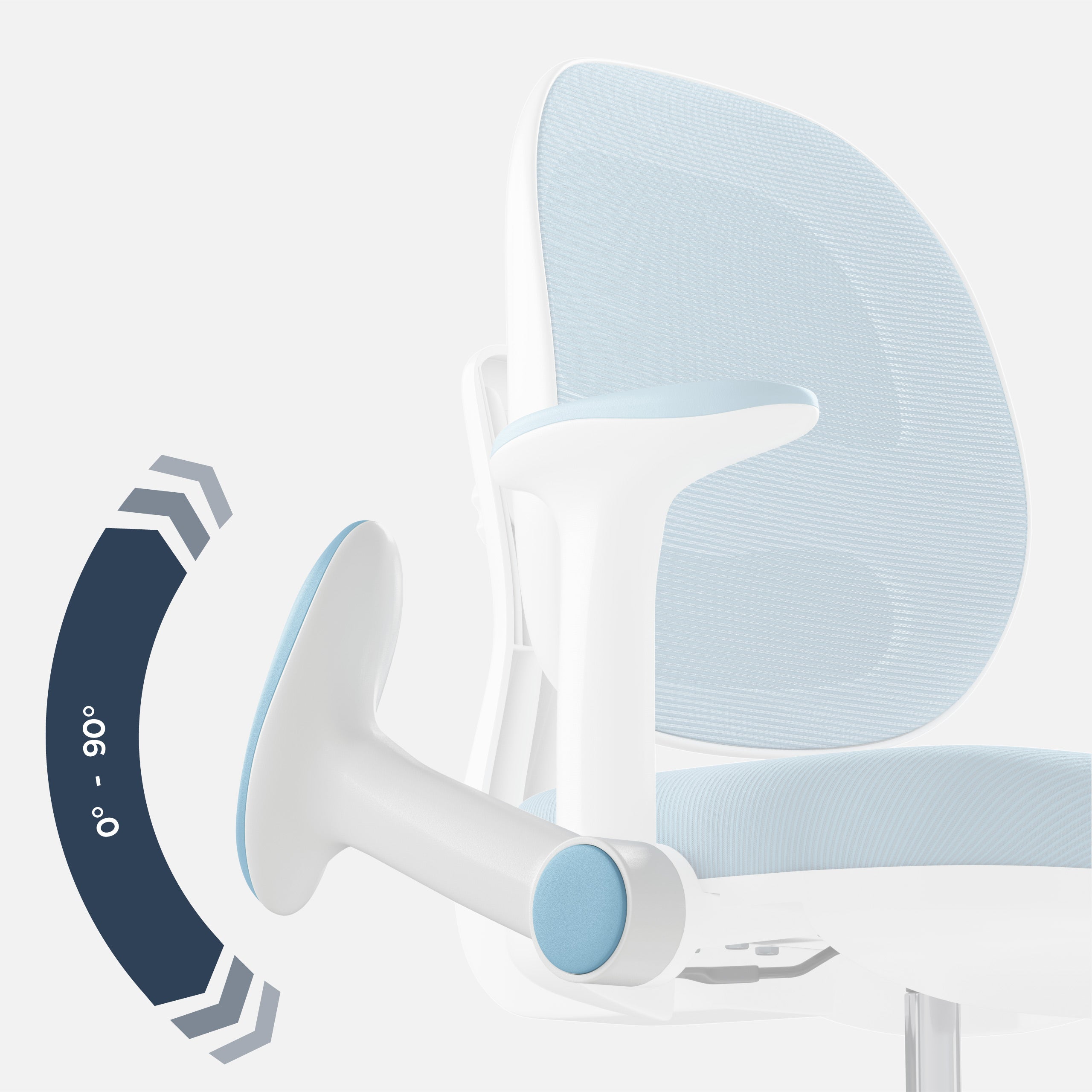 Sedia da scrivania ergonomica per bambini Mark Adler Junior 3.6 Blue