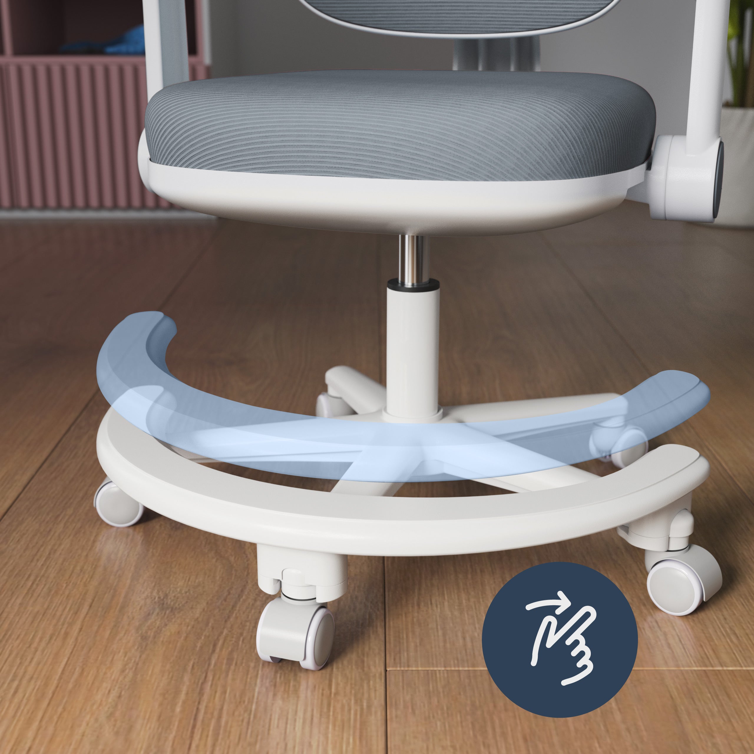 Sedia da scrivania ergonomica per bambini Mark Adler Junior 3.6 Grey