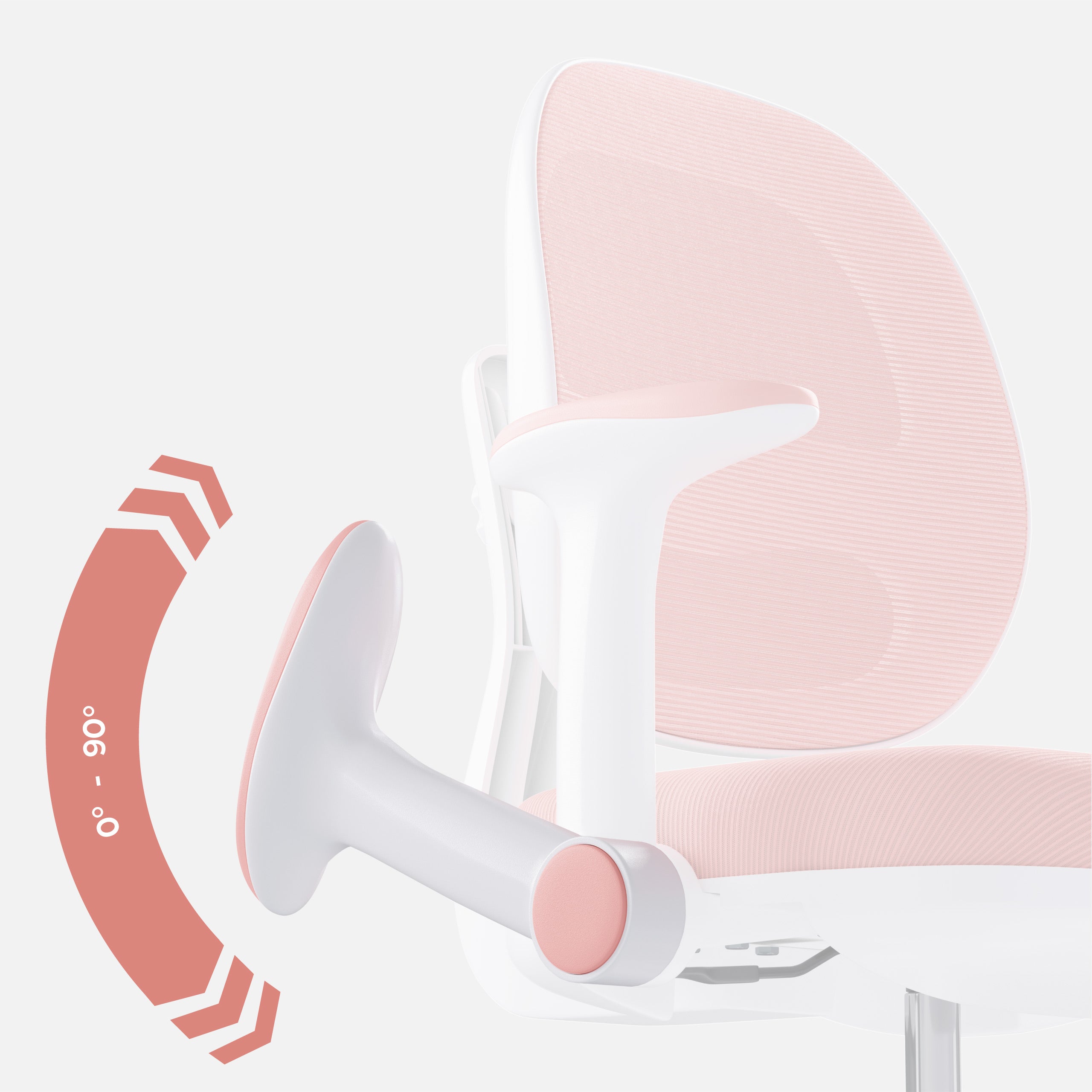 Poltrona da scrivania ergonomica per bambini Mark Adler Junior 3.6 Pink