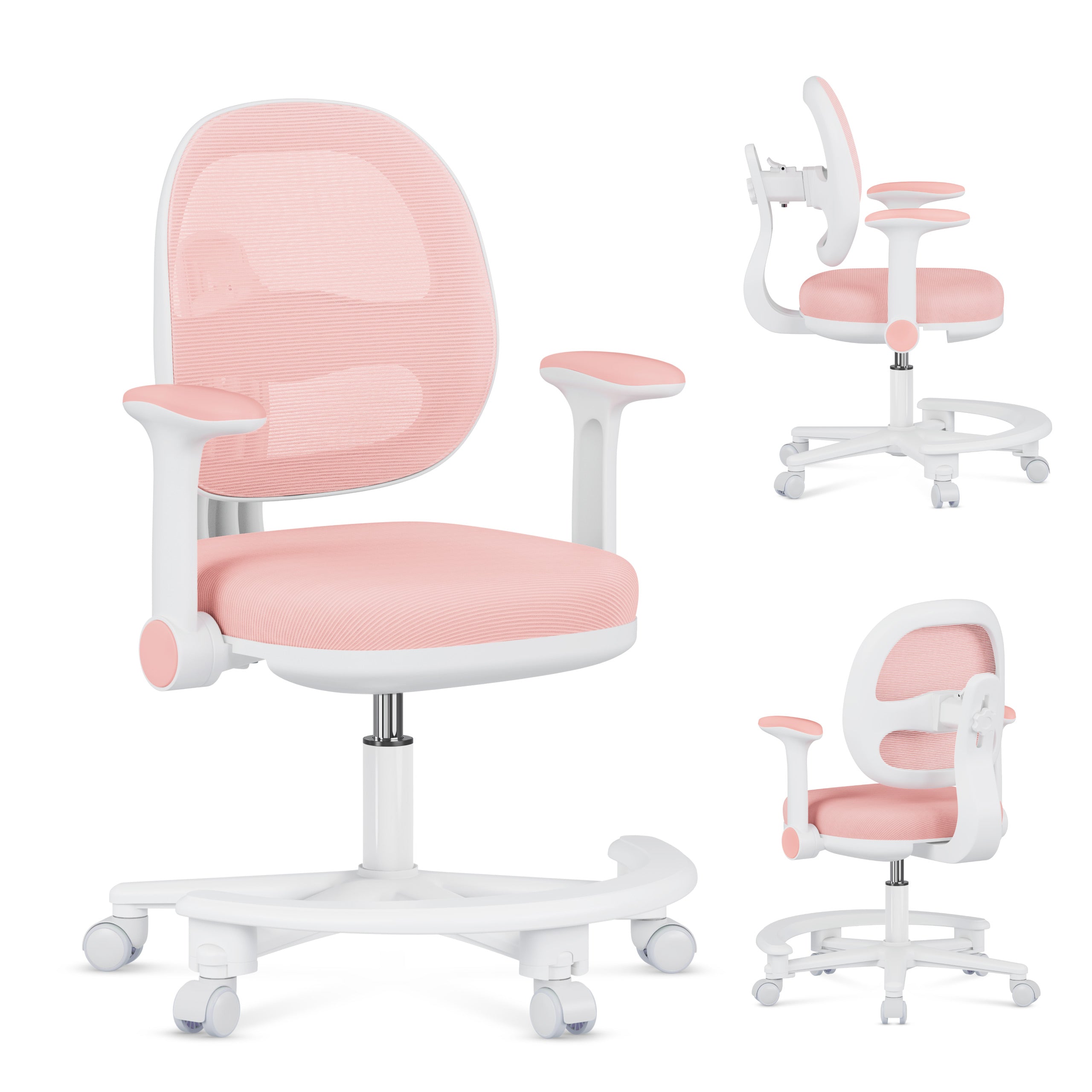 Poltrona da scrivania ergonomica per bambini Mark Adler Junior 3.6 Pink