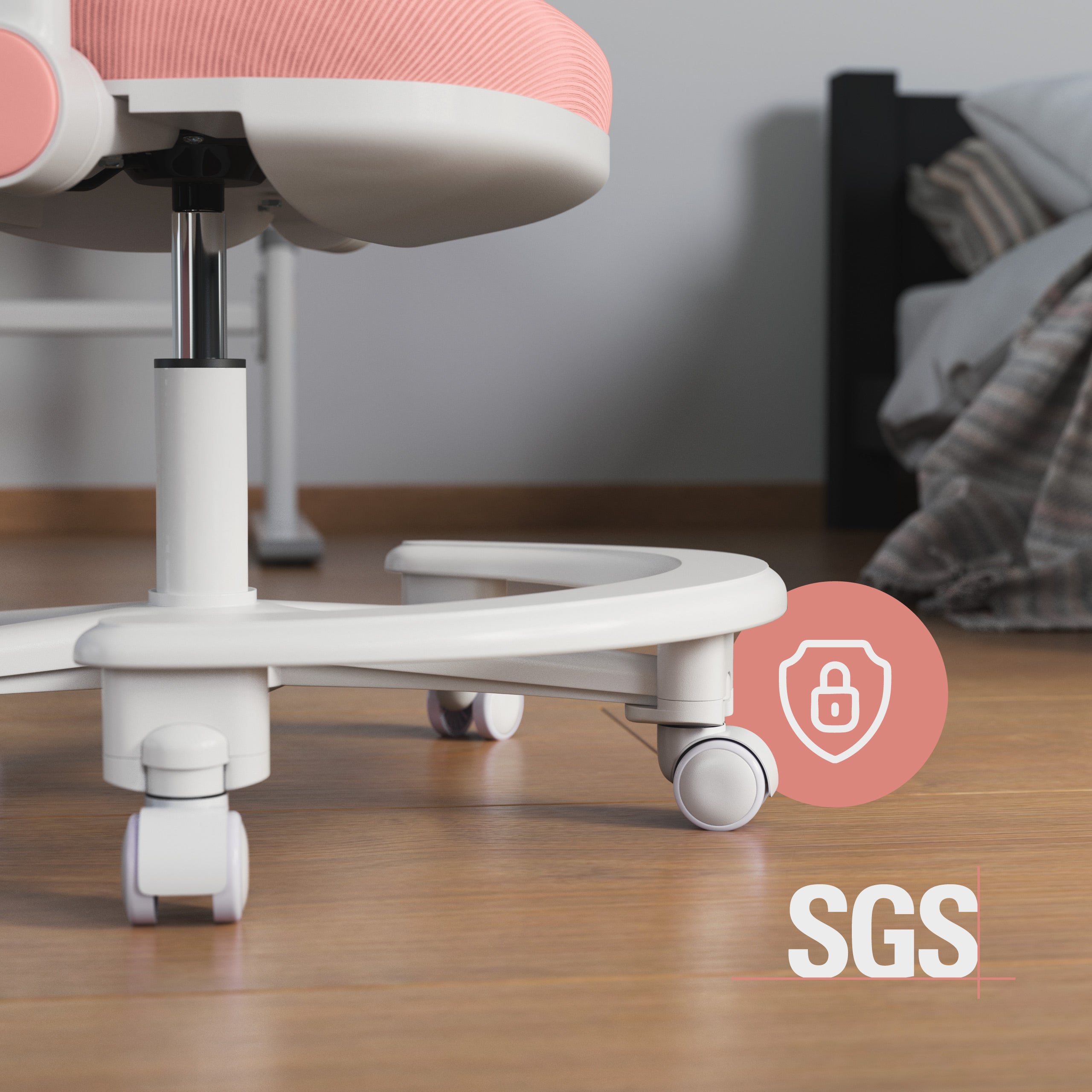 Poltrona da scrivania ergonomica per bambini Mark Adler Junior 3.6 Pink