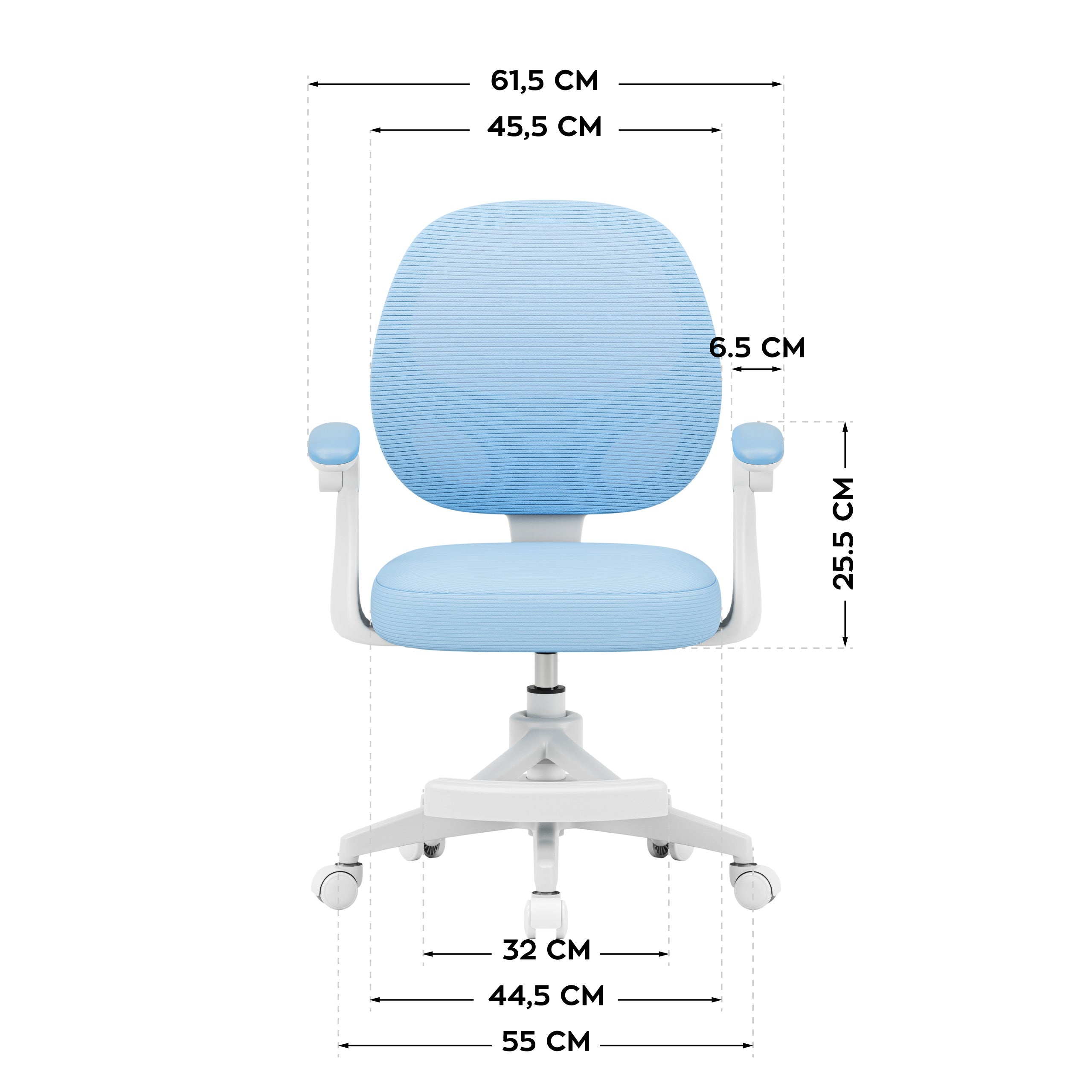 Poltrona girevole per bambini Mark Adler Junior 3.1 Blue
