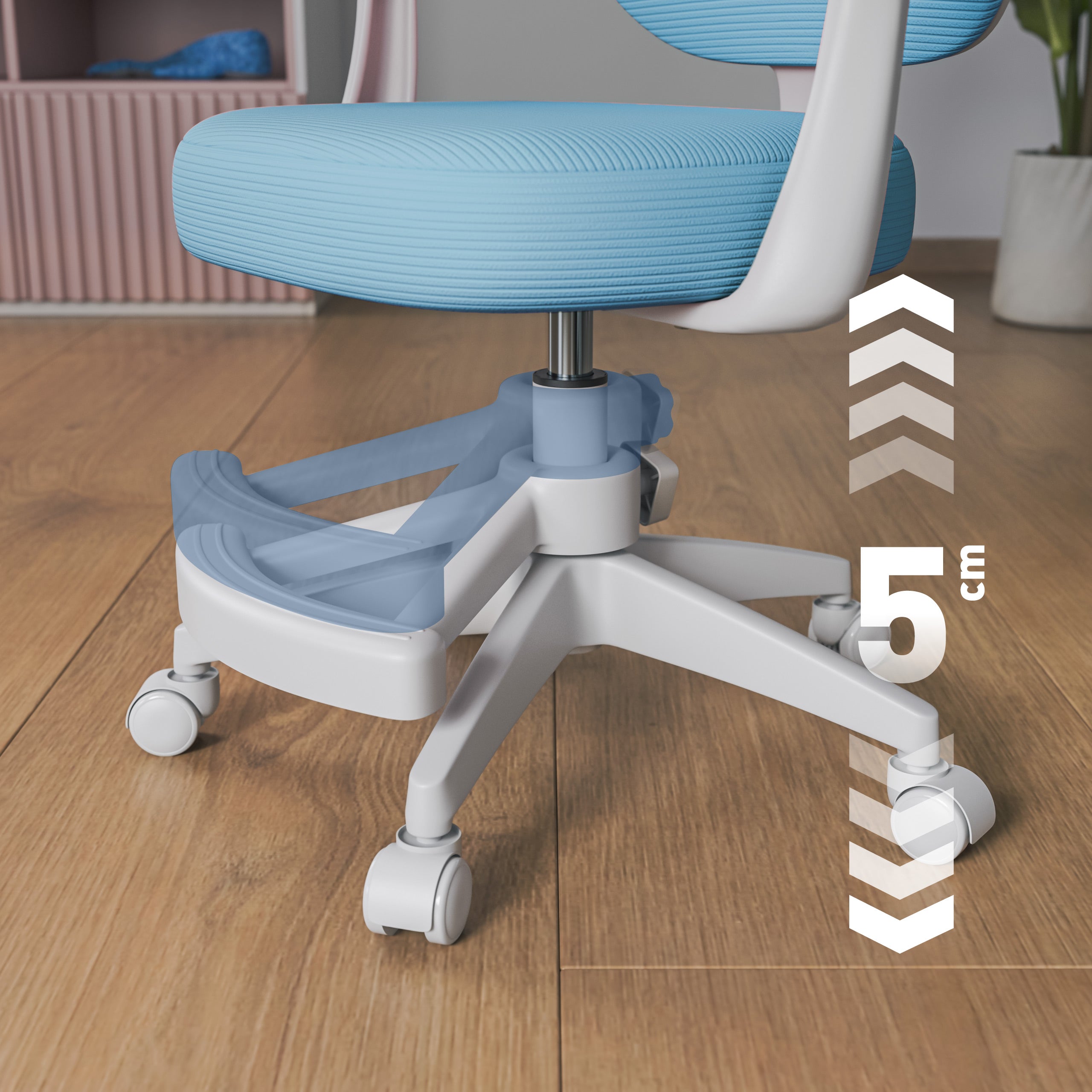 Poltrona girevole per bambini Mark Adler Junior 3.1 Blue