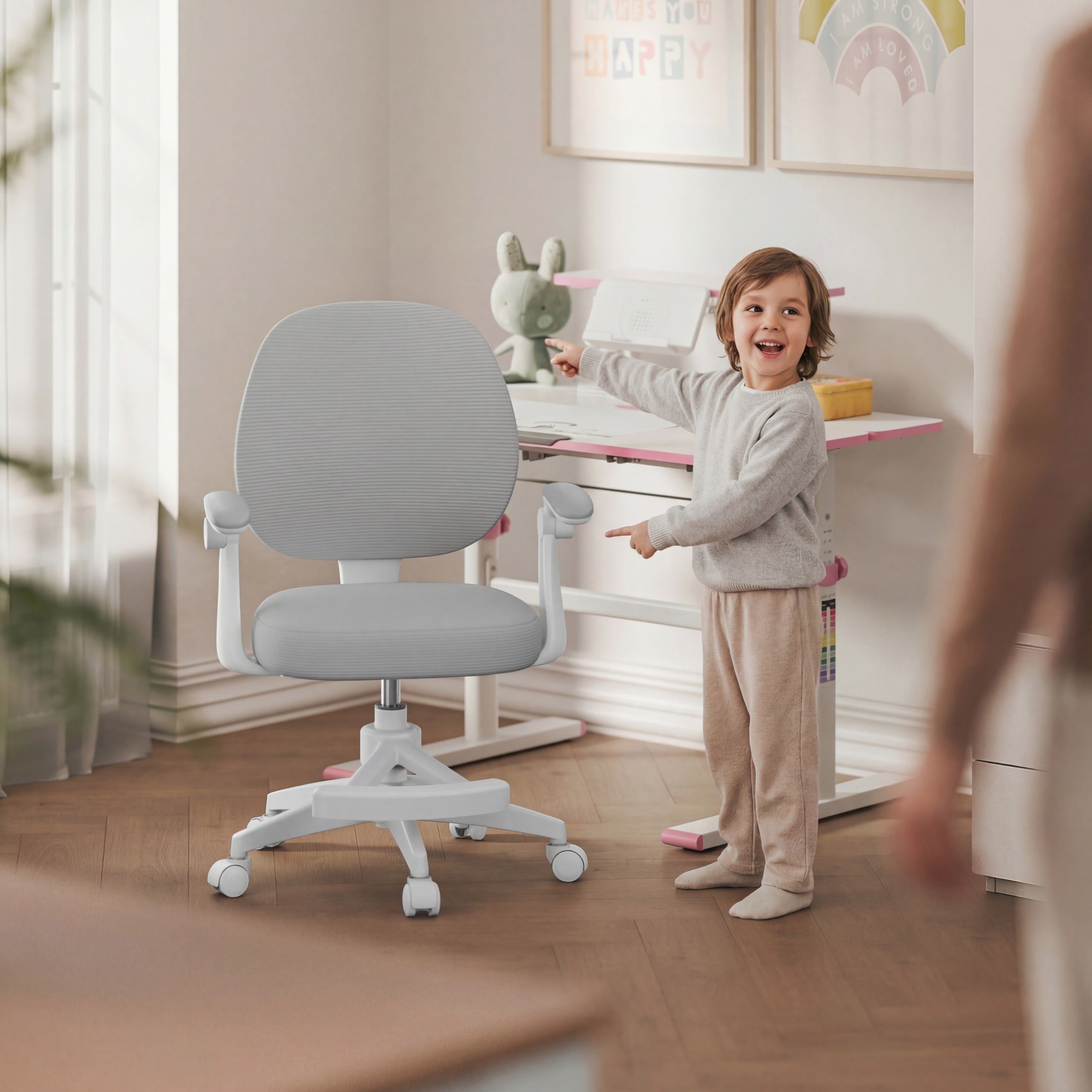 Poltrona girevole per bambini Mark Adler Junior 3.1 Grey