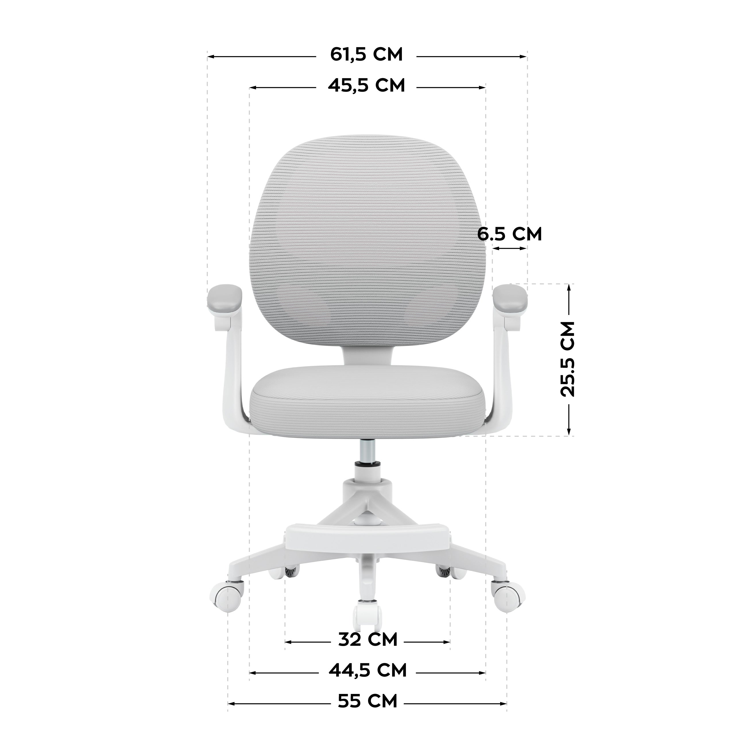 Poltrona girevole per bambini Mark Adler Junior 3.1 Grey
