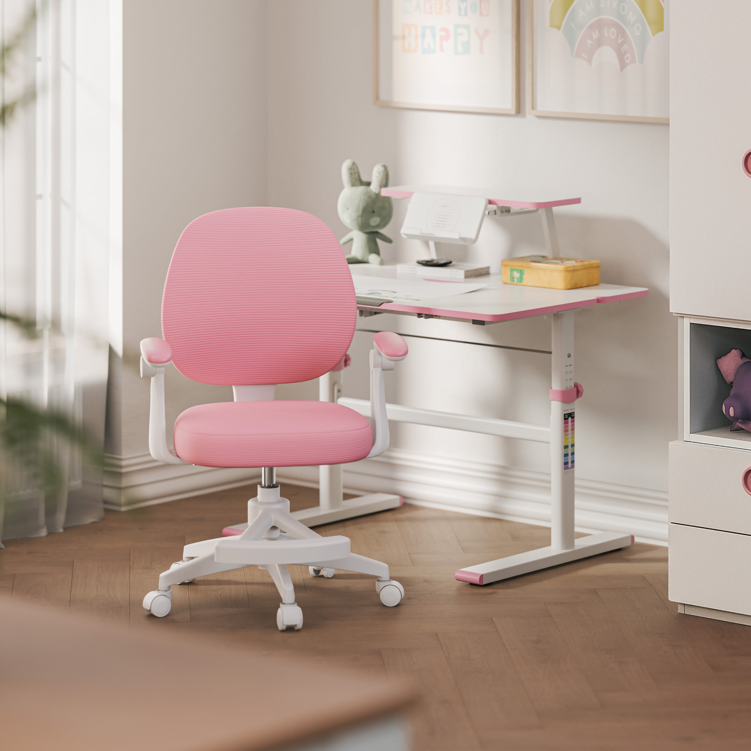 OUTLET Poltrona girevole per bambini Mark Adler Junior 3.1 Pink