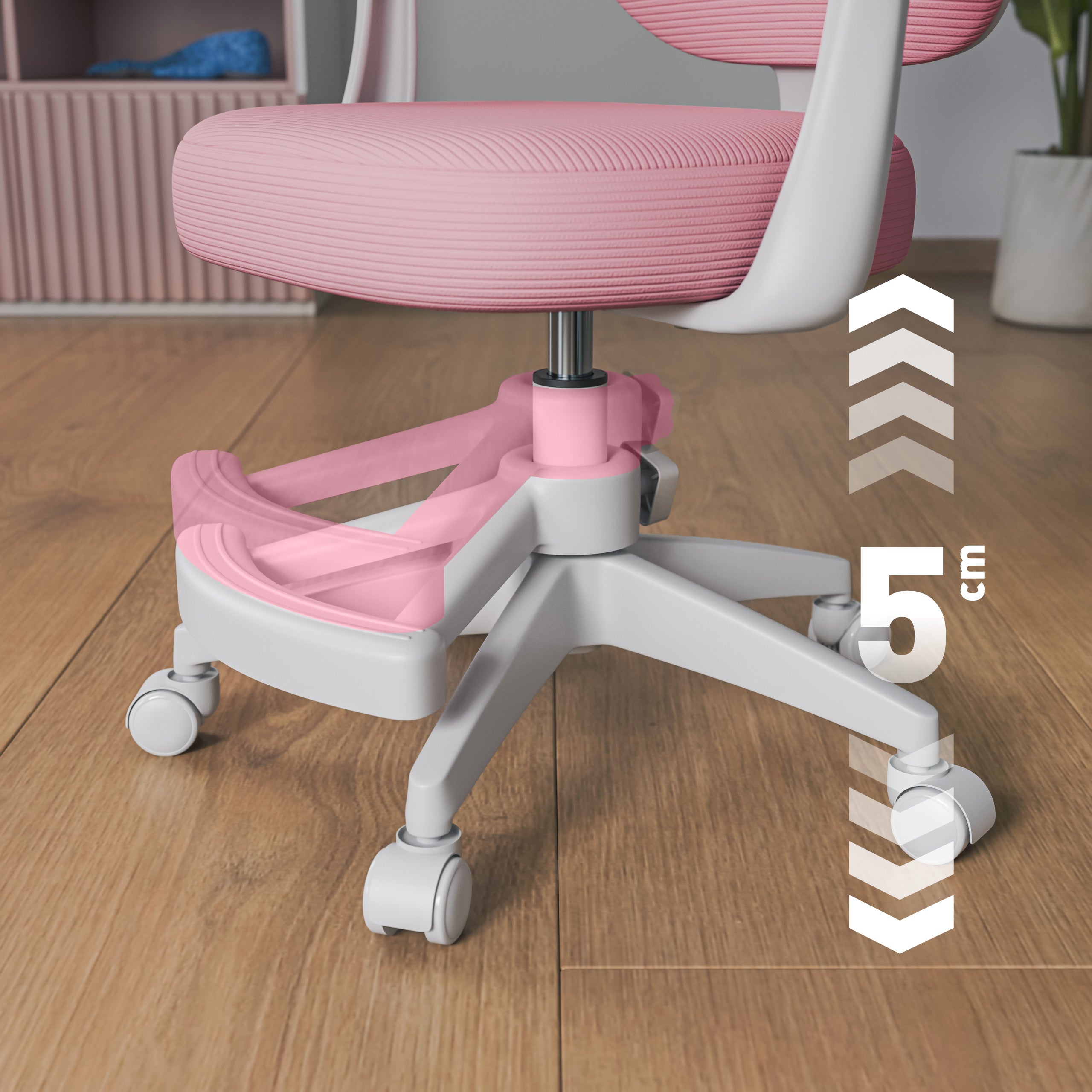 Poltrona girevole per bambini Mark Adler Junior 3.1 Pink
