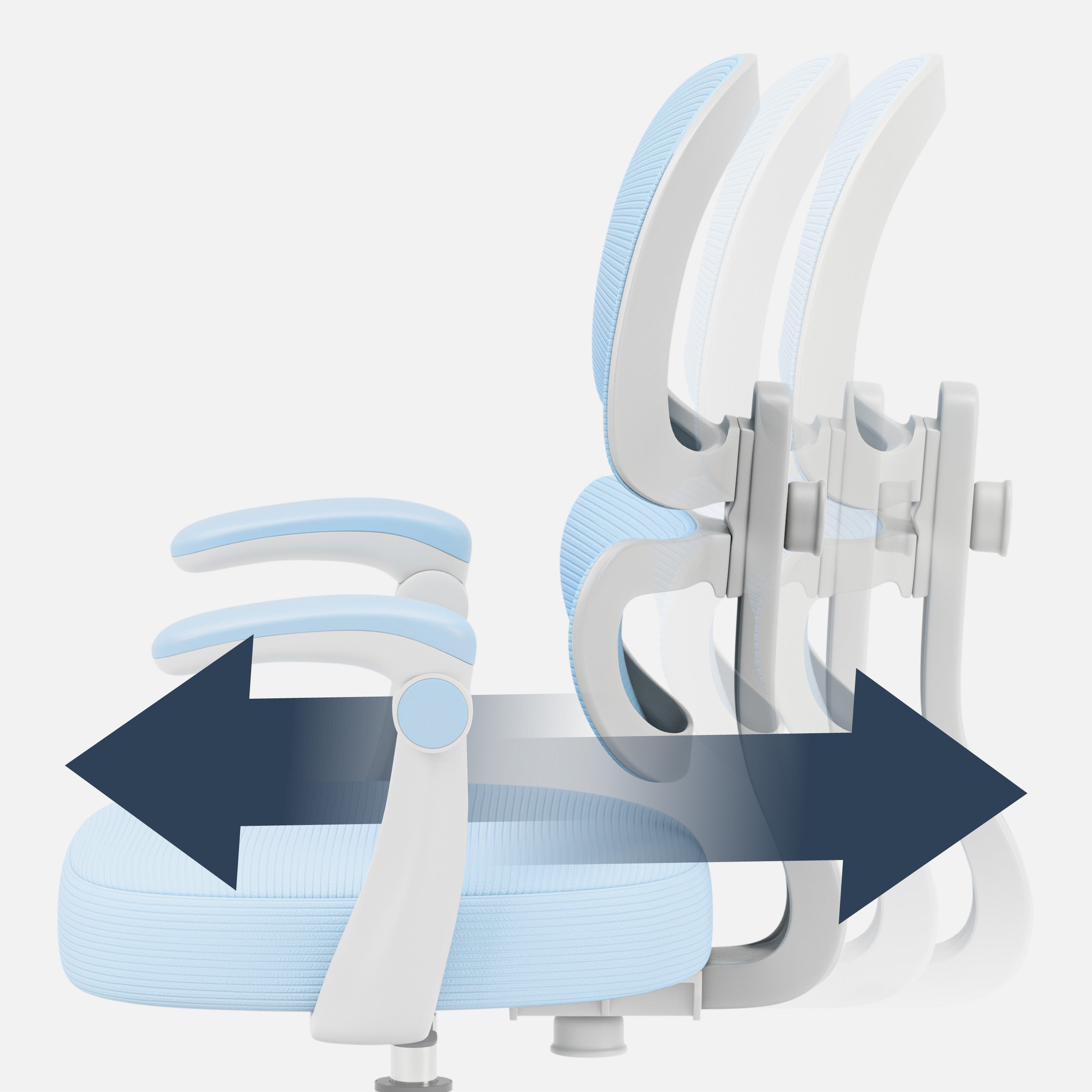 Poltrona ergonomica per bambini Mark Adler Junior 4.4 Blue