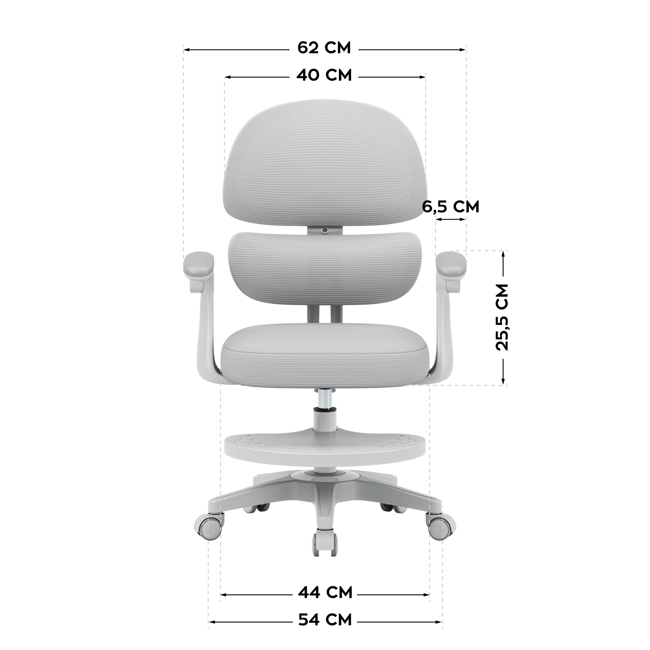 Poltrona ergonomica per bambini Mark Adler Junior 4.4 Grey