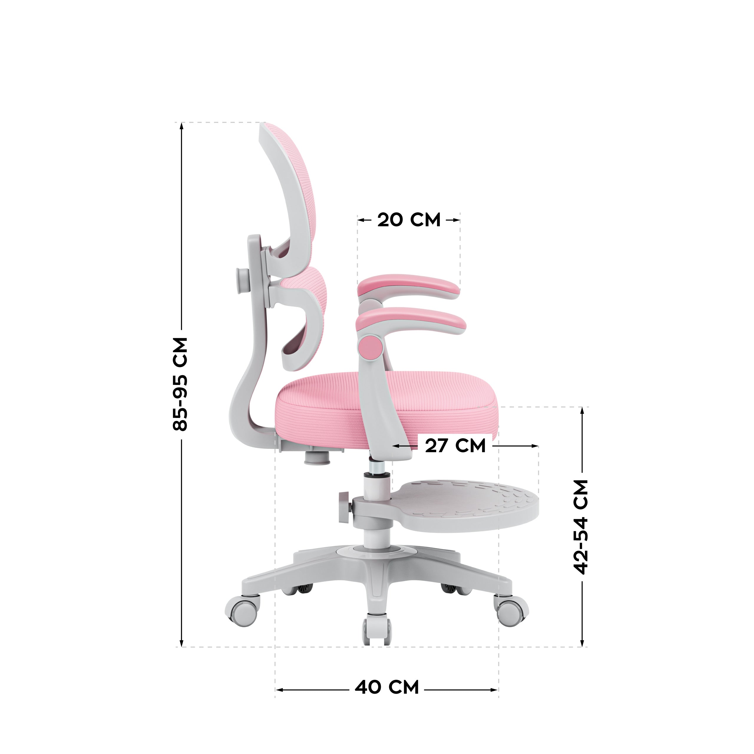 Poltrona ergonomica per bambini Mark Adler Junior 4.4 Pink