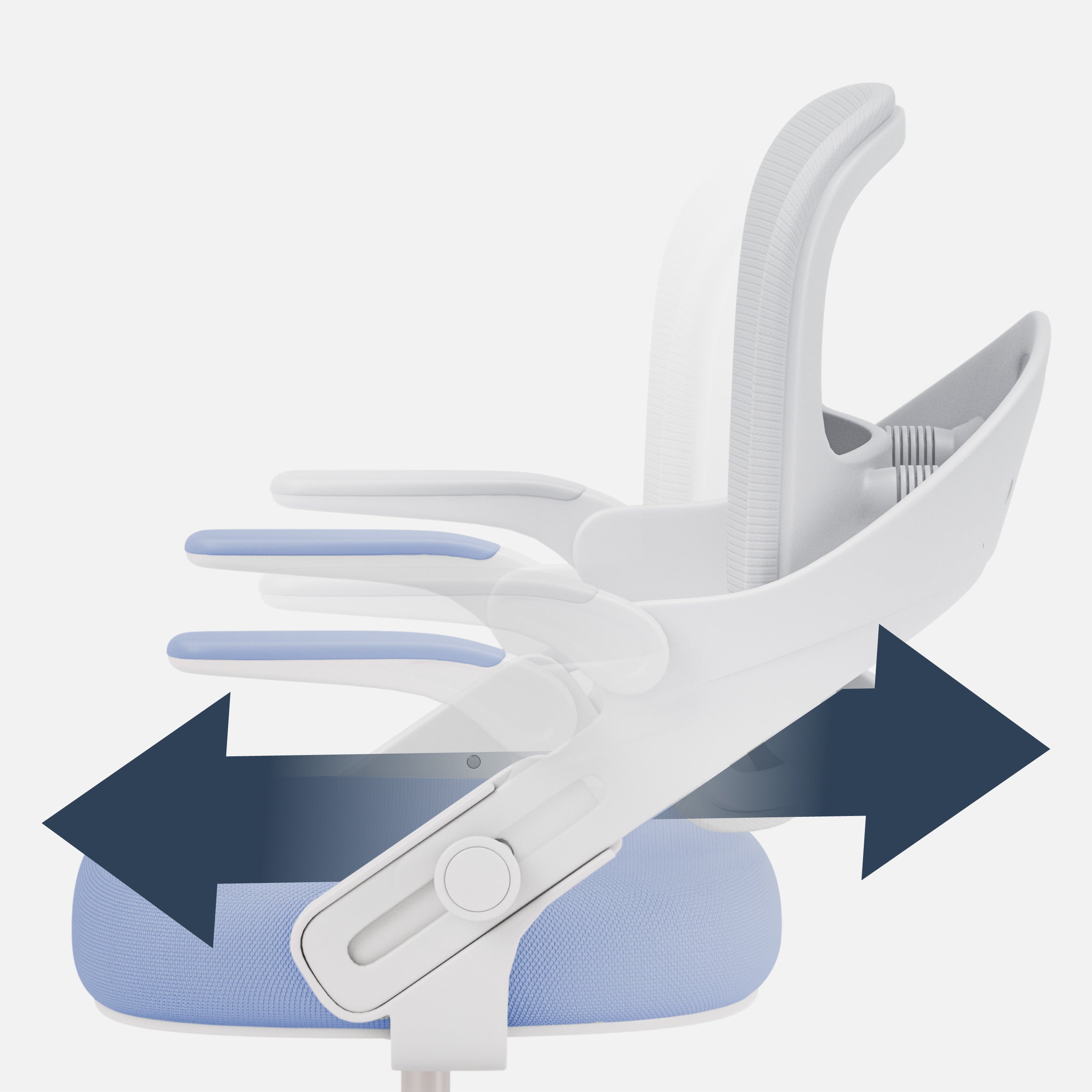 Poltrona da scrivania per bambini Mark Adler Junior 4.3 Blu-grigio