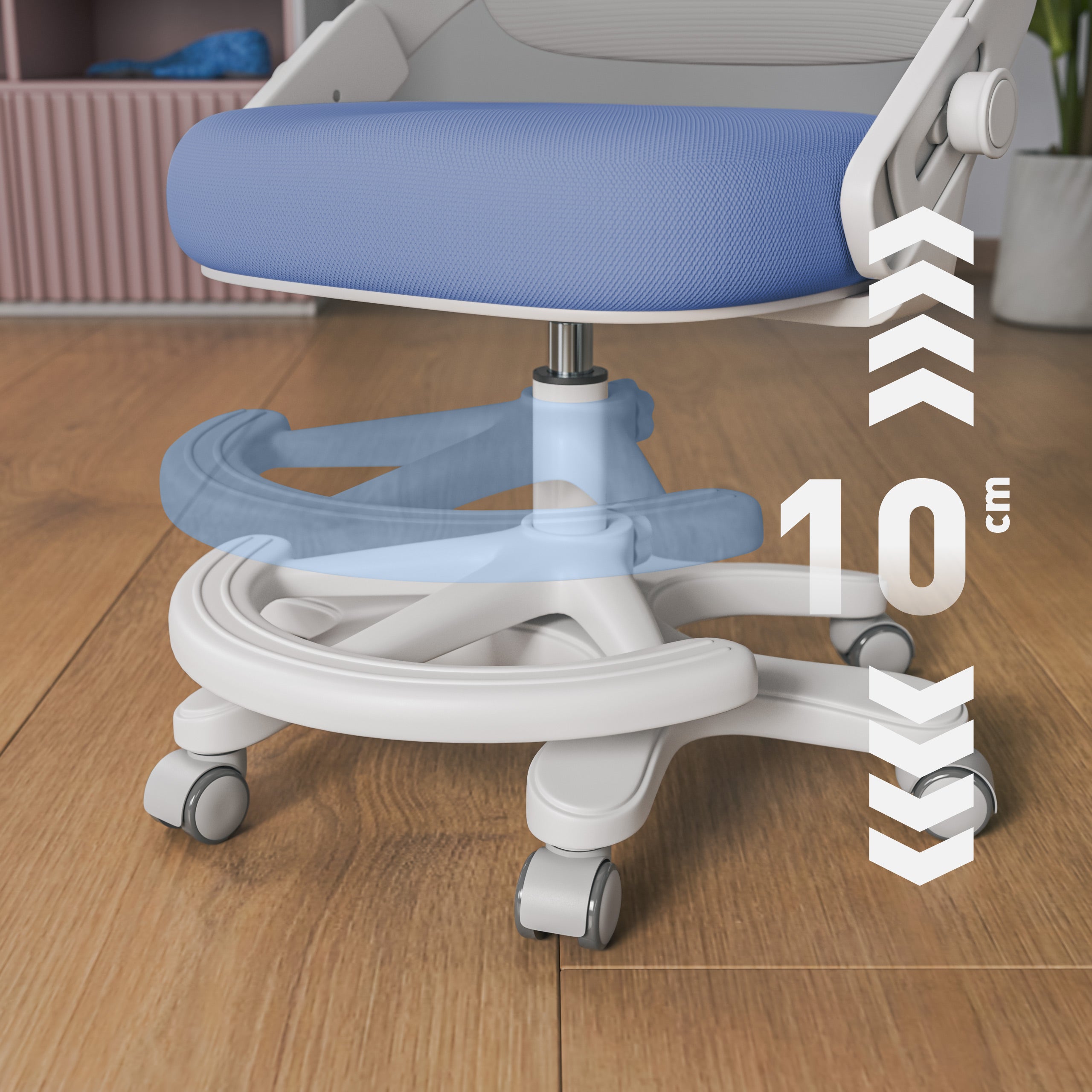 Poltrona da scrivania per bambini Mark Adler Junior 4.3 Blu-grigio