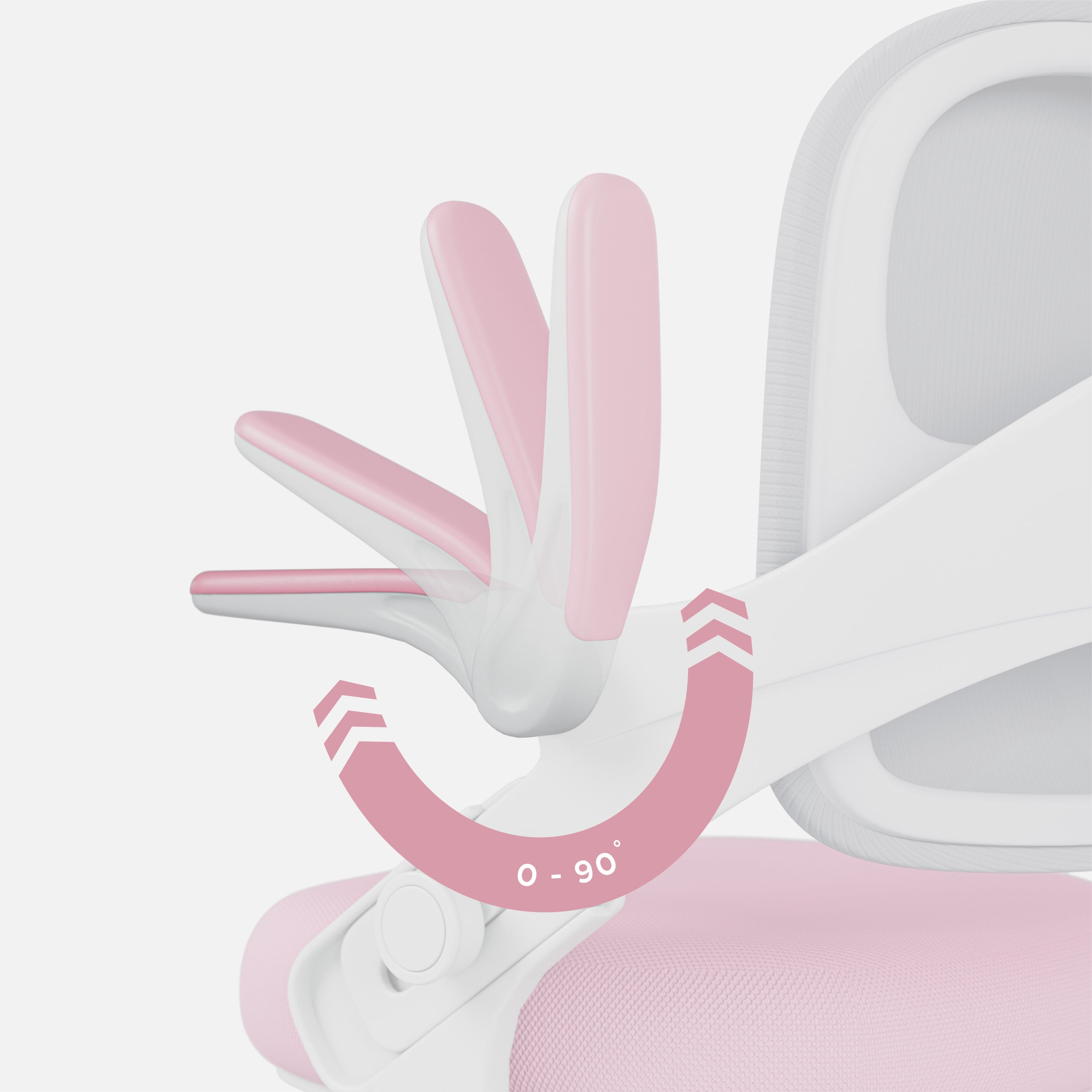 Poltrona da scrivania per bambini Mark Adler Junior 4.3 Rosa-grigio