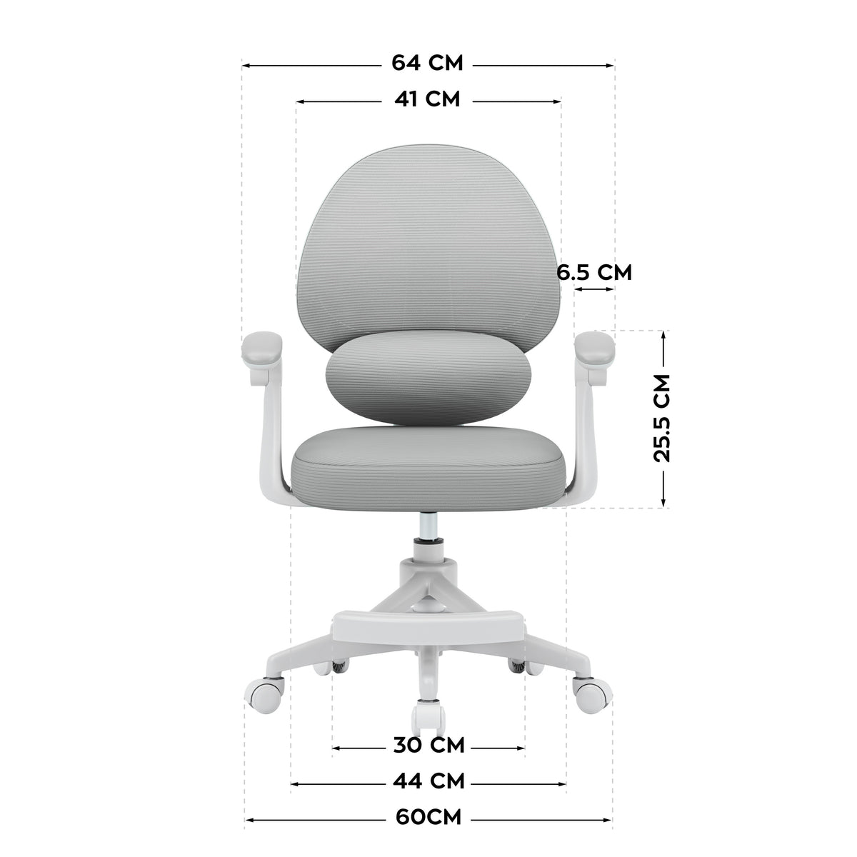 Poltrona regolabile per bambini Mark Adler Junior 4.5 Grey