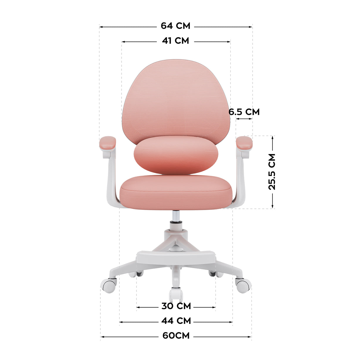 Poltrona regolabile per bambini Mark Adler Junior 4.5 Pink
