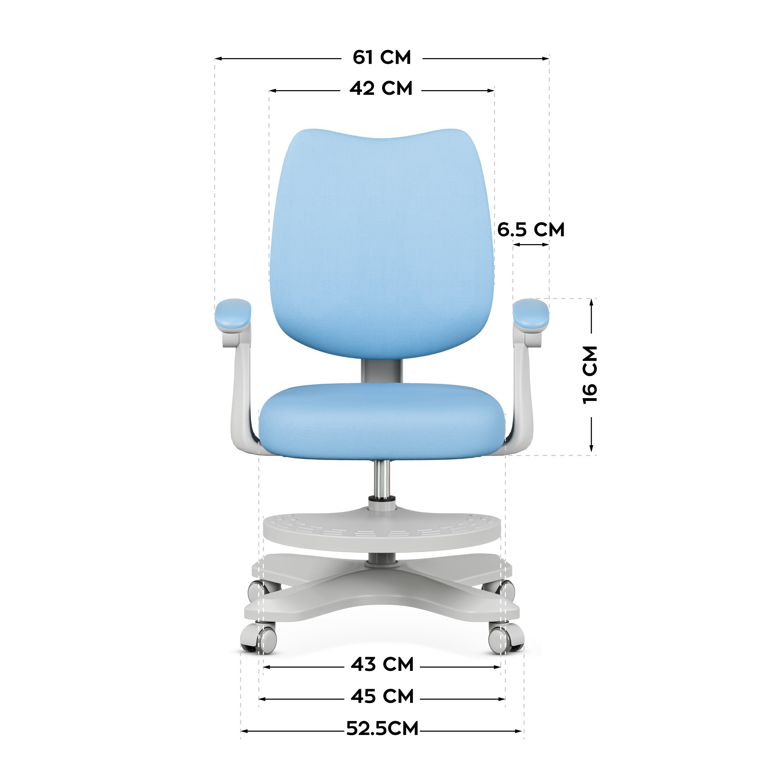 Poltrona ergonomica per bambini Mark Adler Junior 4.6 Blue