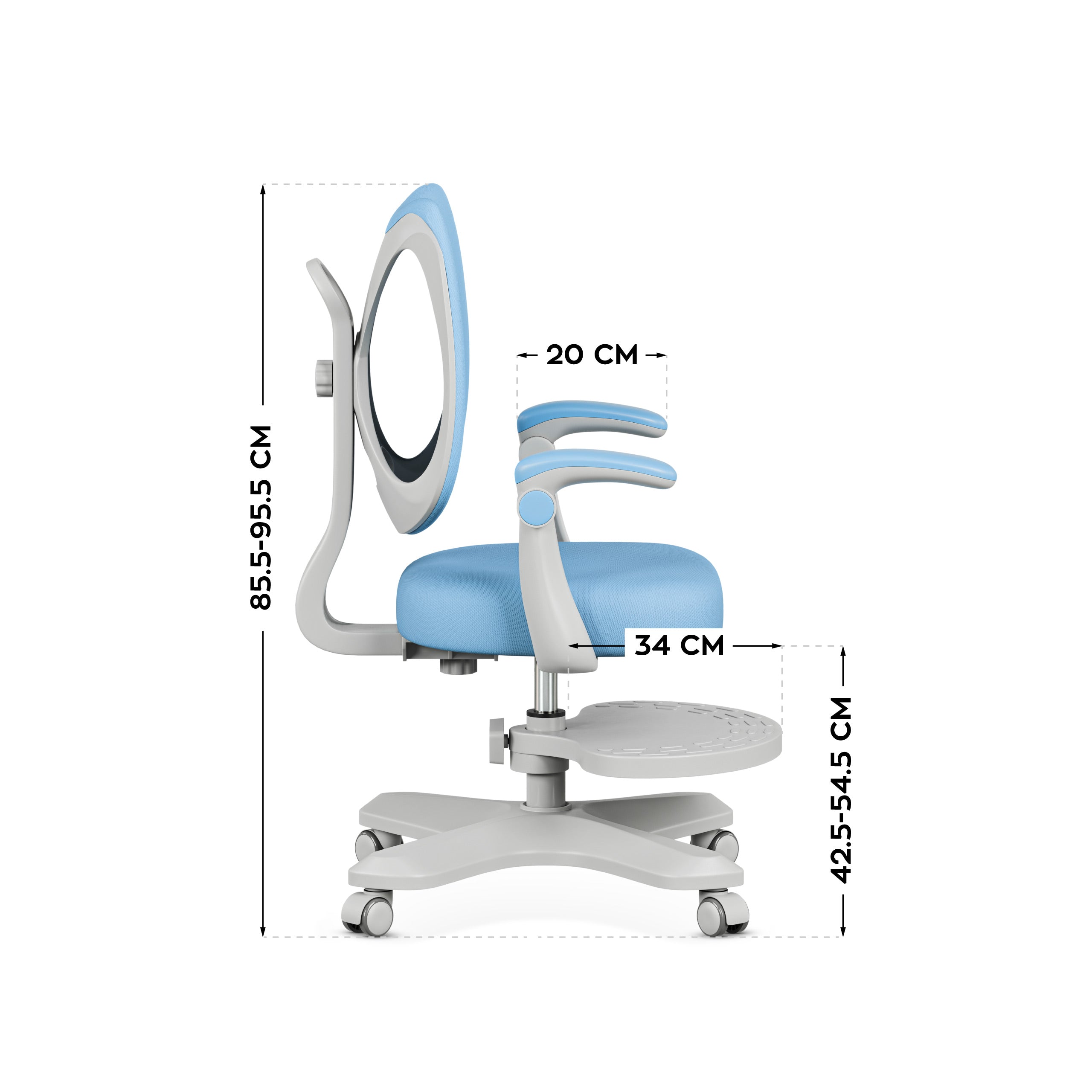 Poltrona ergonomica per bambini Mark Adler Junior 4.6 Blue