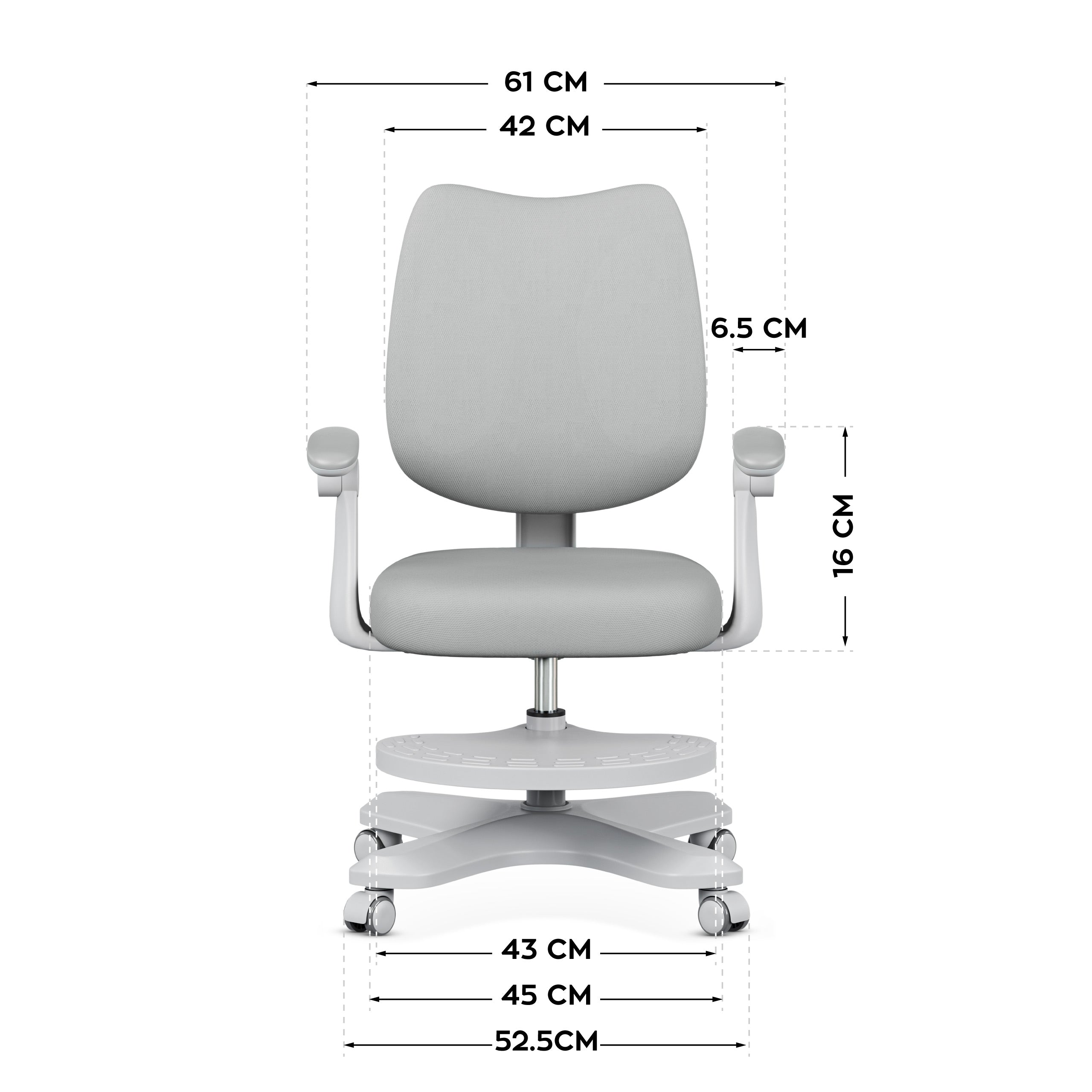 Poltrona ergonomica per bambini Mark Adler Junior 4.6 Grey
