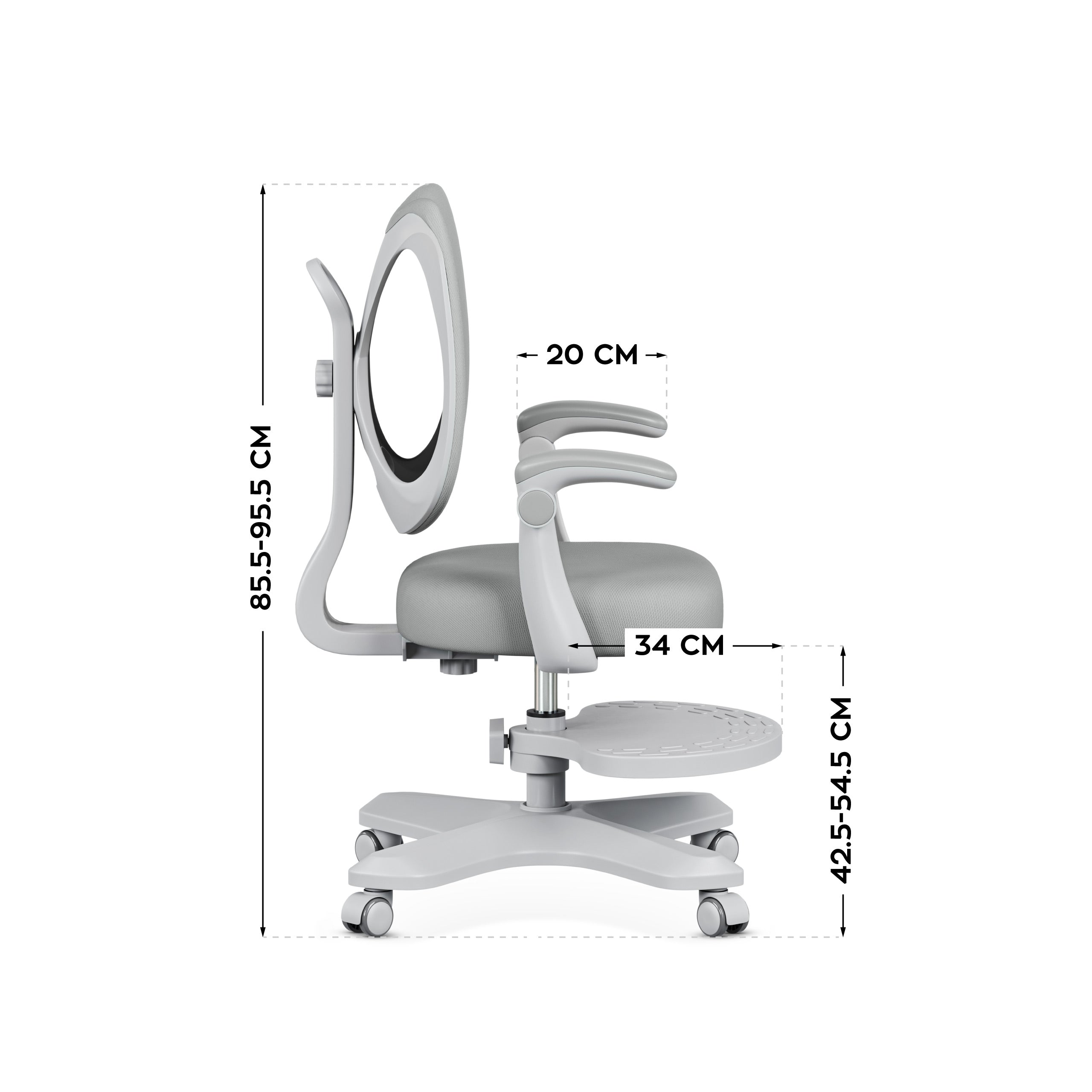 Poltrona ergonomica per bambini Mark Adler Junior 4.6 Grey
