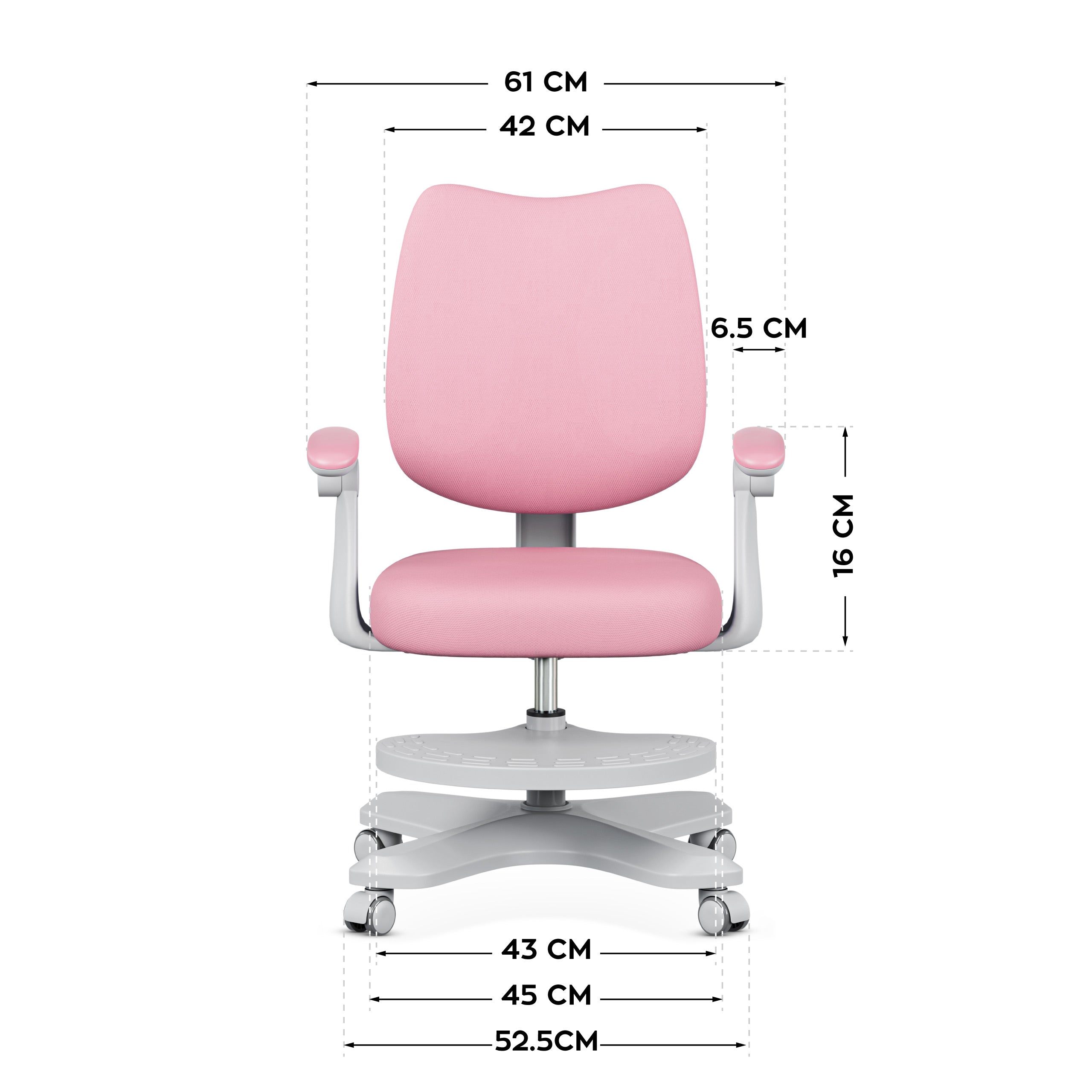 Poltrona ergonomica per bambini Mark Adler Junior 4.6 Pink