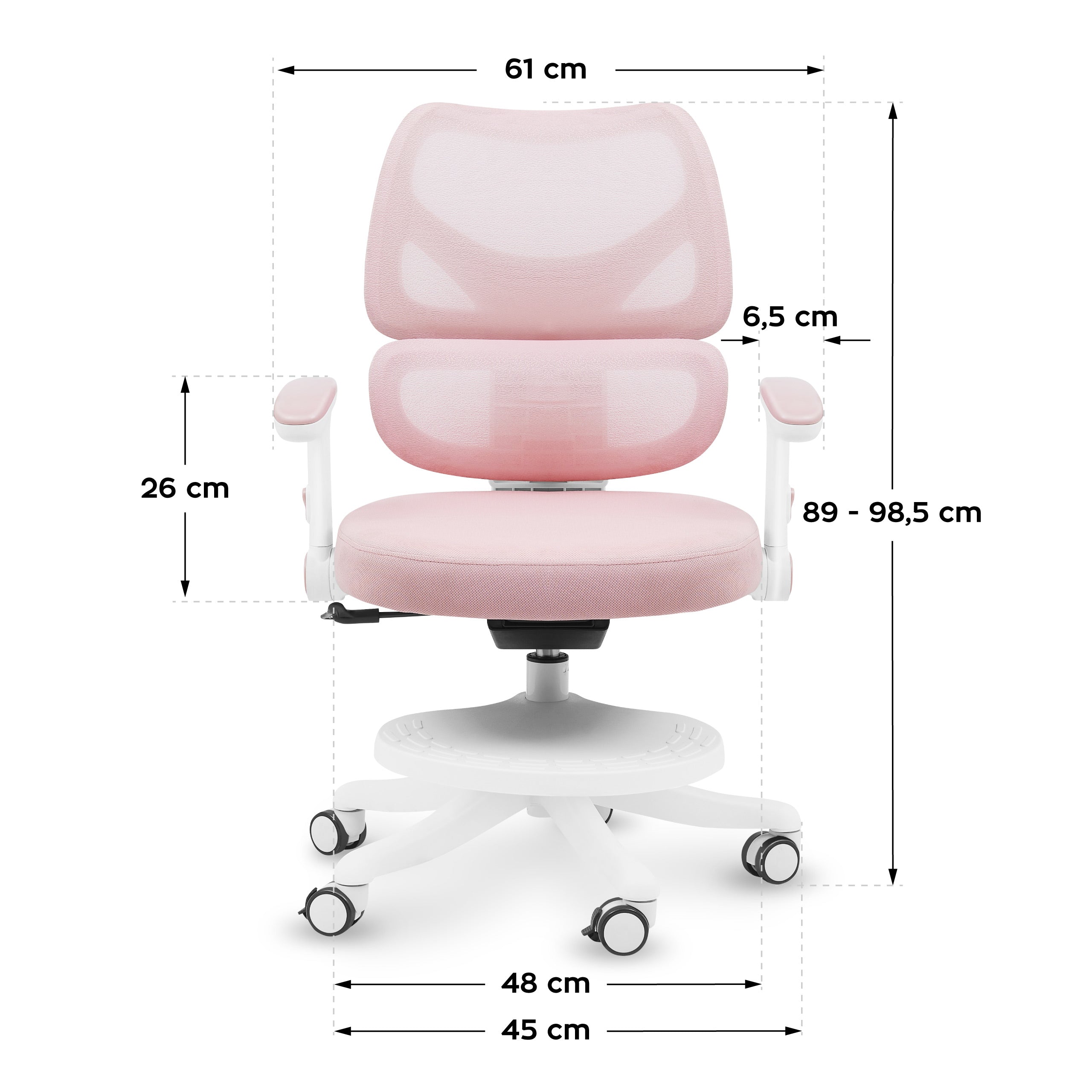 Poltrona girevole Mark Adler Junior 5.3 Pink