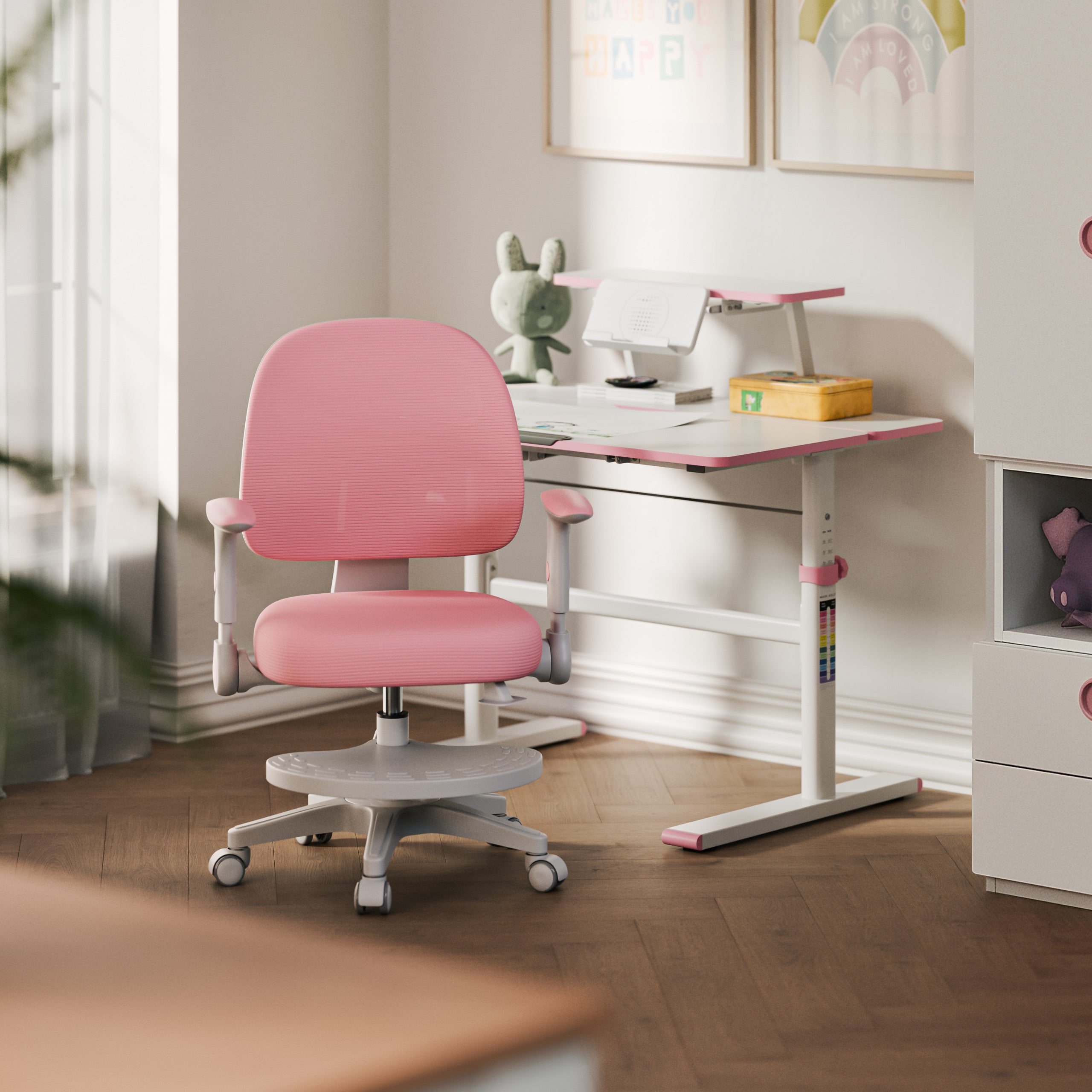 Poltrona regolabile per bambini Mark Adler Junior 5.0 Pink