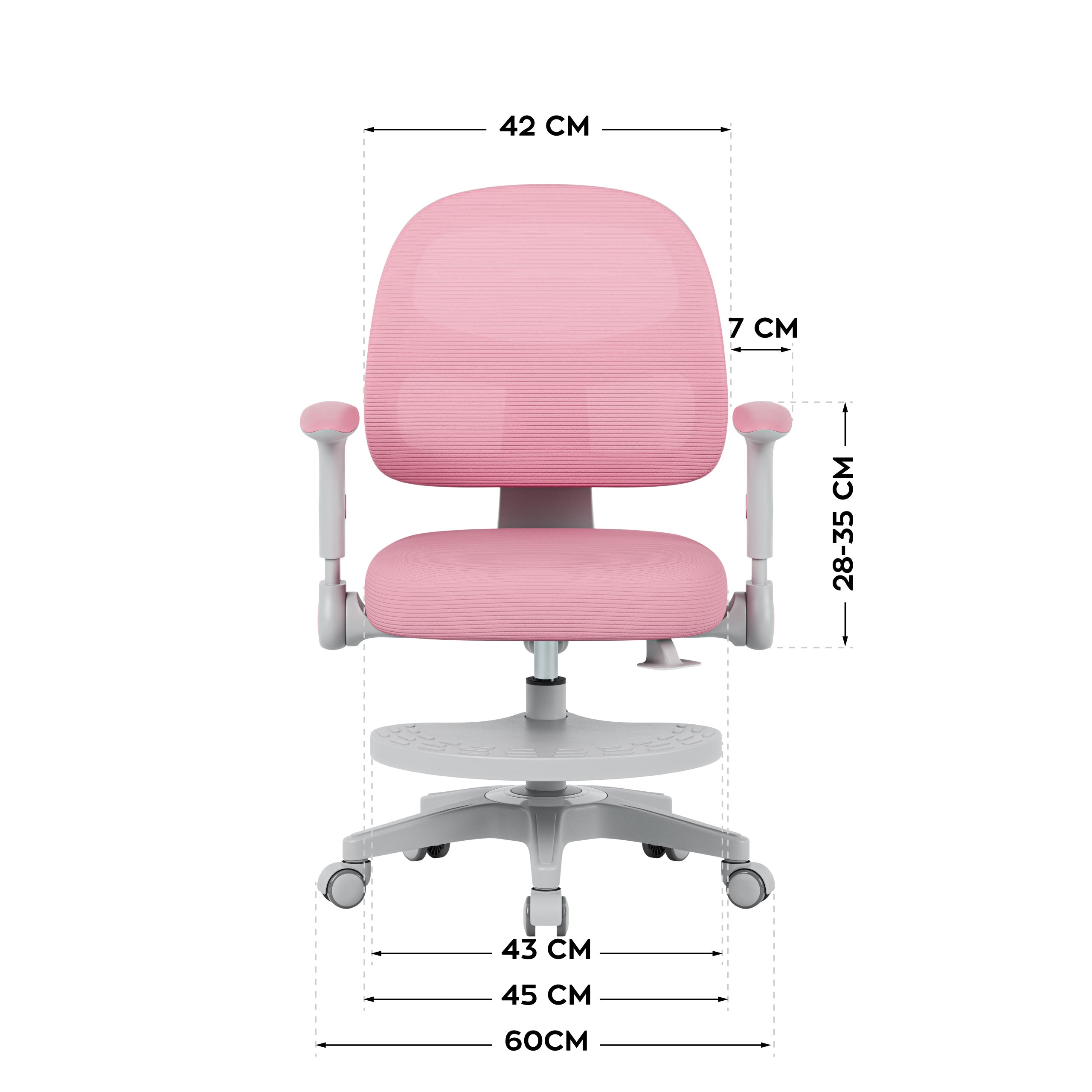 OUTLET Poltrona regolabile per bambini Mark Adler Junior 5.0 Pink