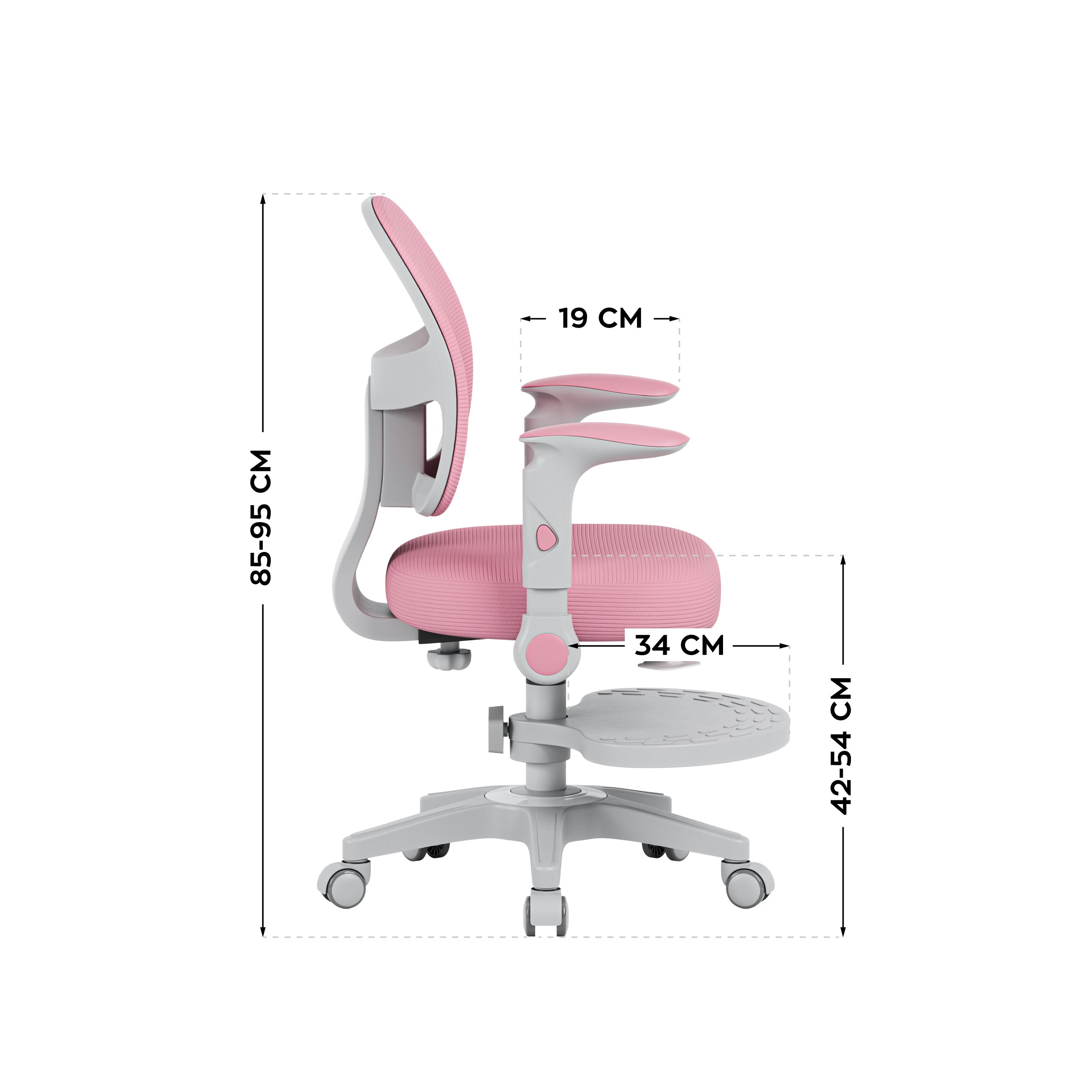 OUTLET Poltrona regolabile per bambini Mark Adler Junior 5.0 Pink