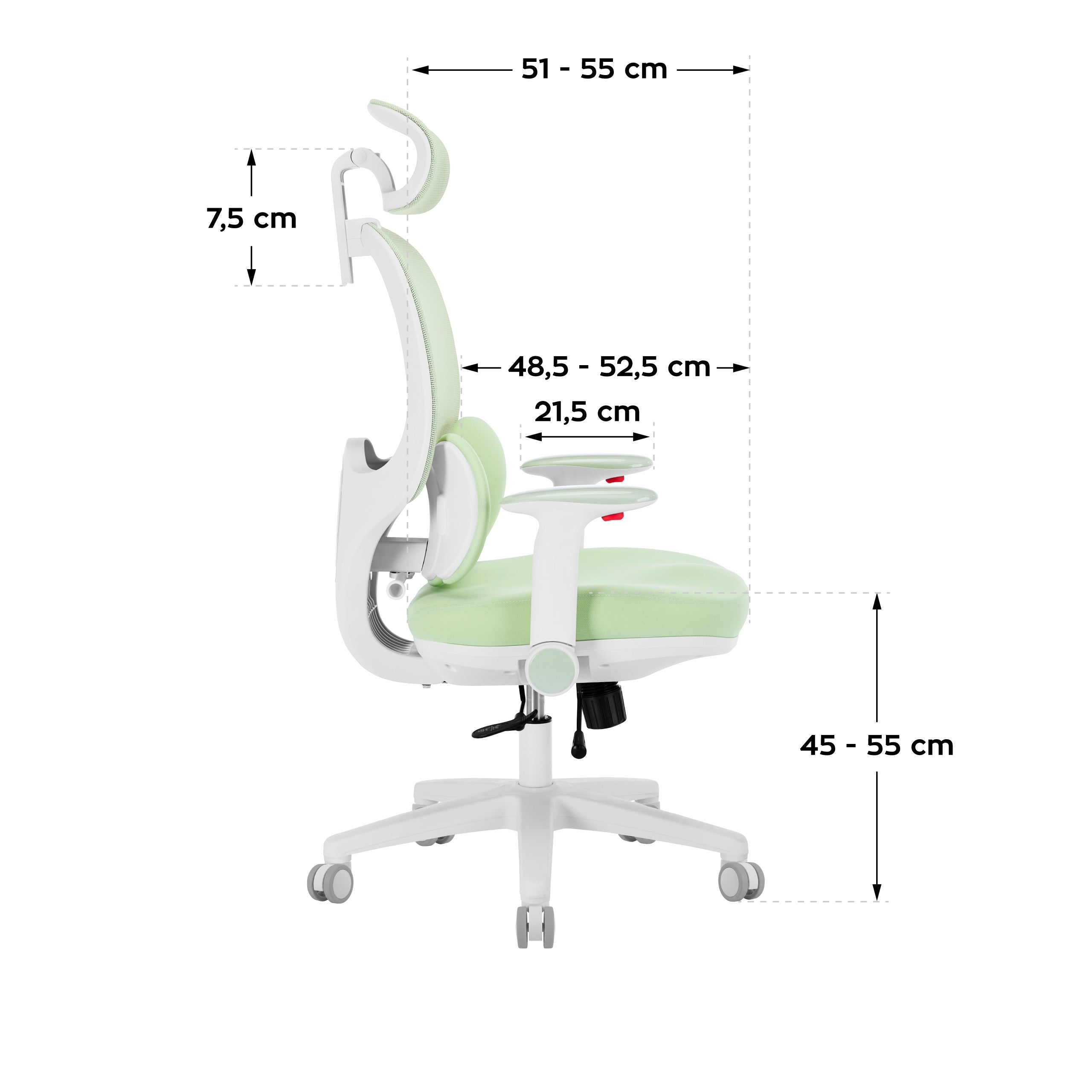 Poltrona ergonomica per bambini Mark Adler Junior 6.3 Green