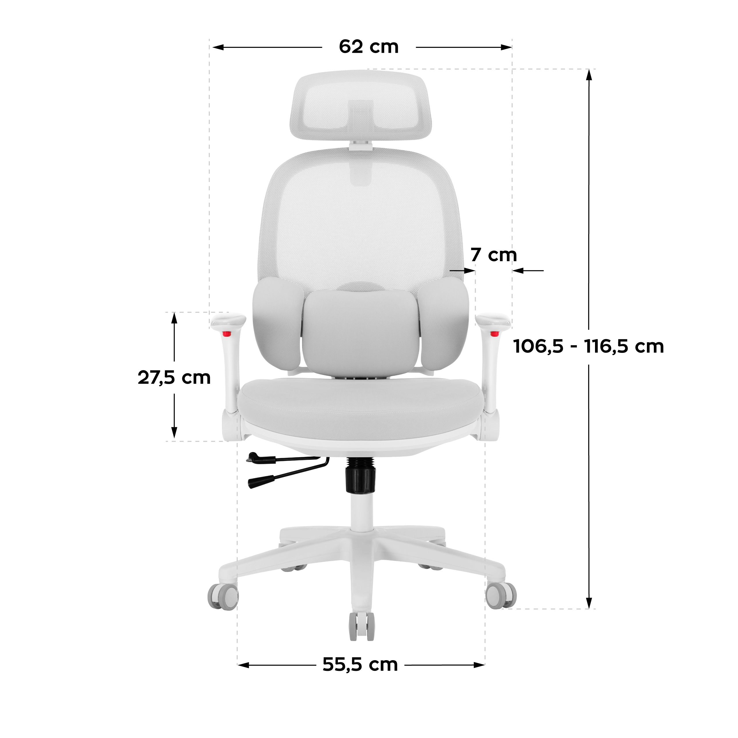Poltrona ergonomica per bambini Mark Adler Junior 6.3 Grey
