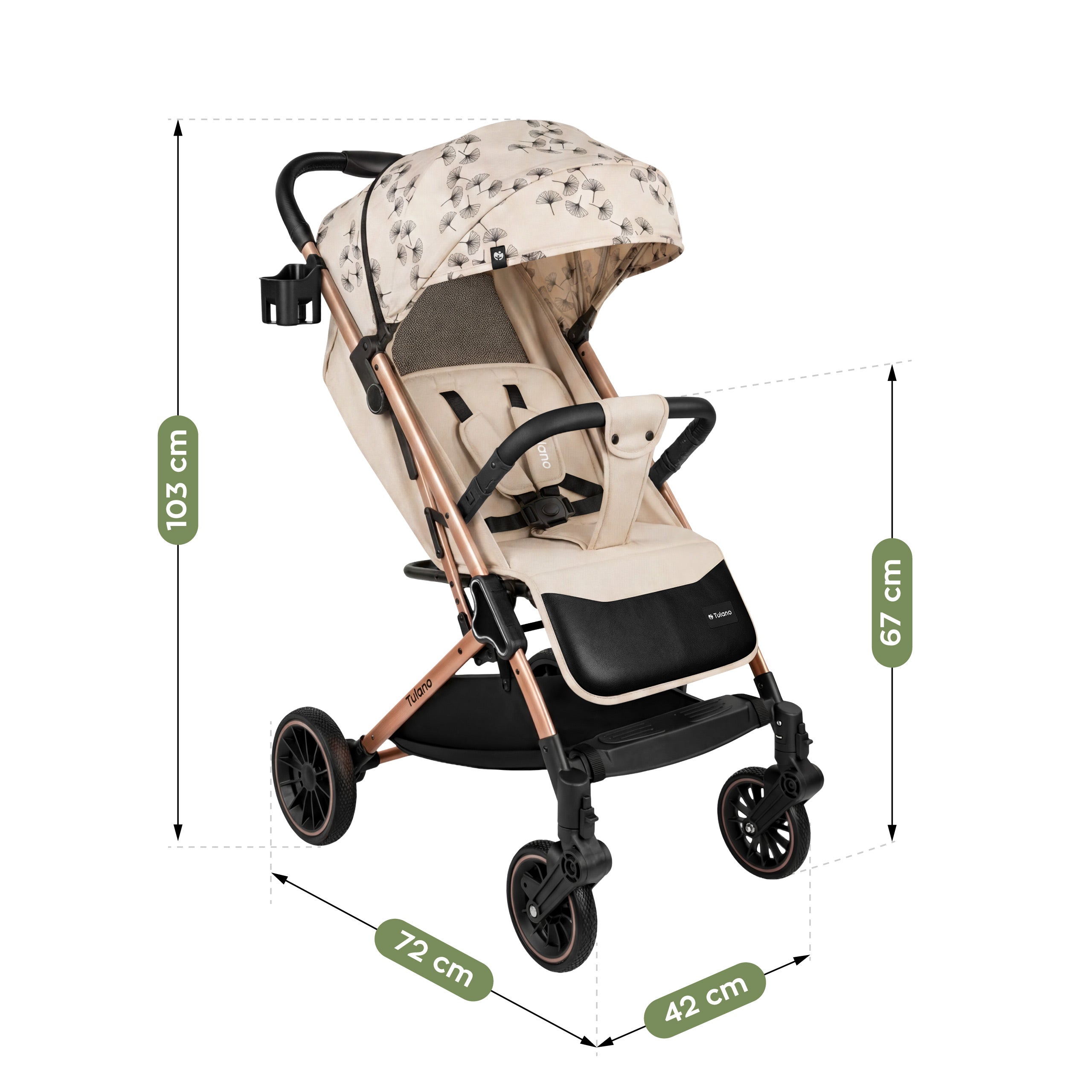 OUTLET Passeggino Tulano Lagos 35 Beige Gold