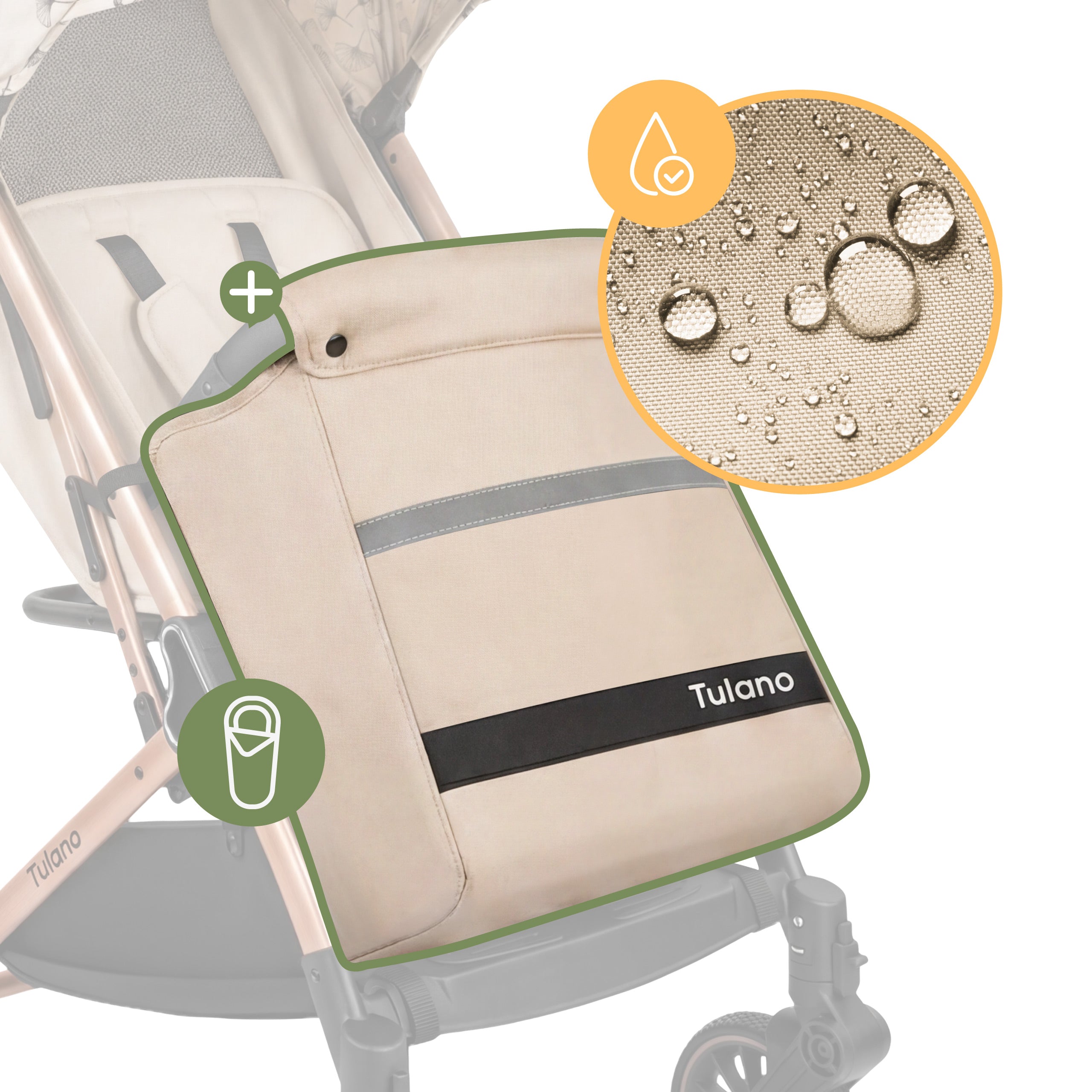 OUTLET Passeggino Tulano Lagos 35 Beige Gold
