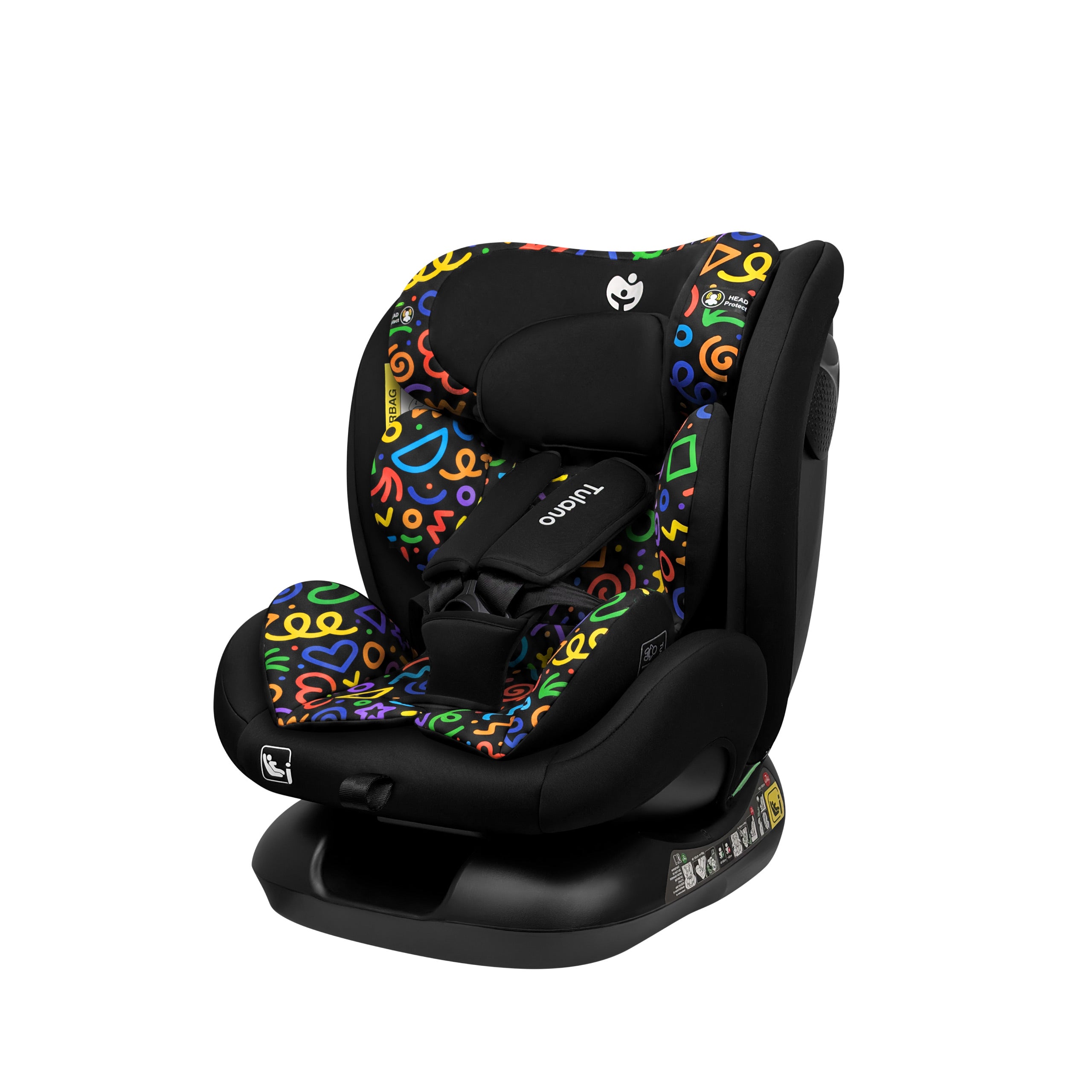 Seggiolino auto per bambini Tulano Loom 15 Black Loco
