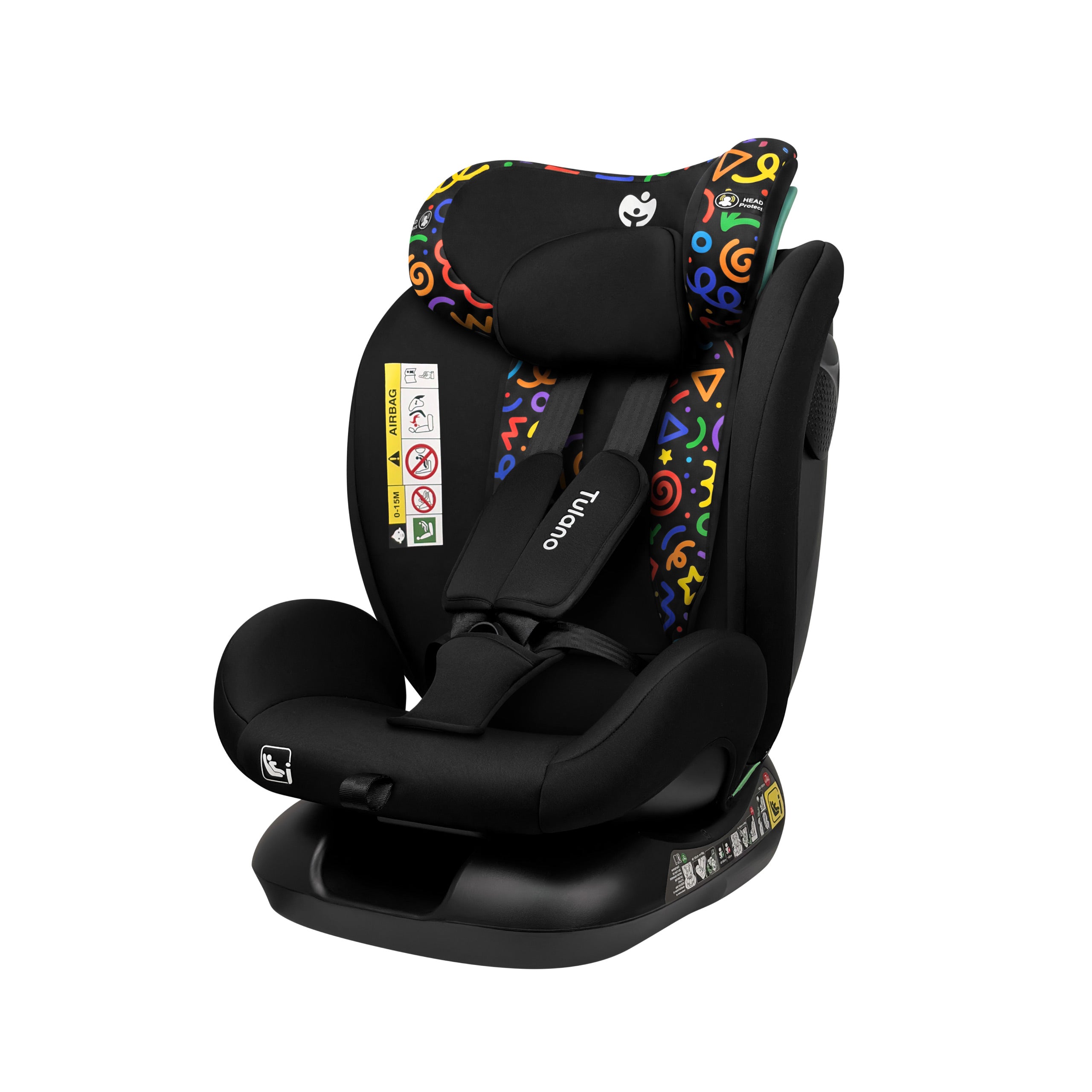 Seggiolino auto per bambini Tulano Loom 15 Black Loco