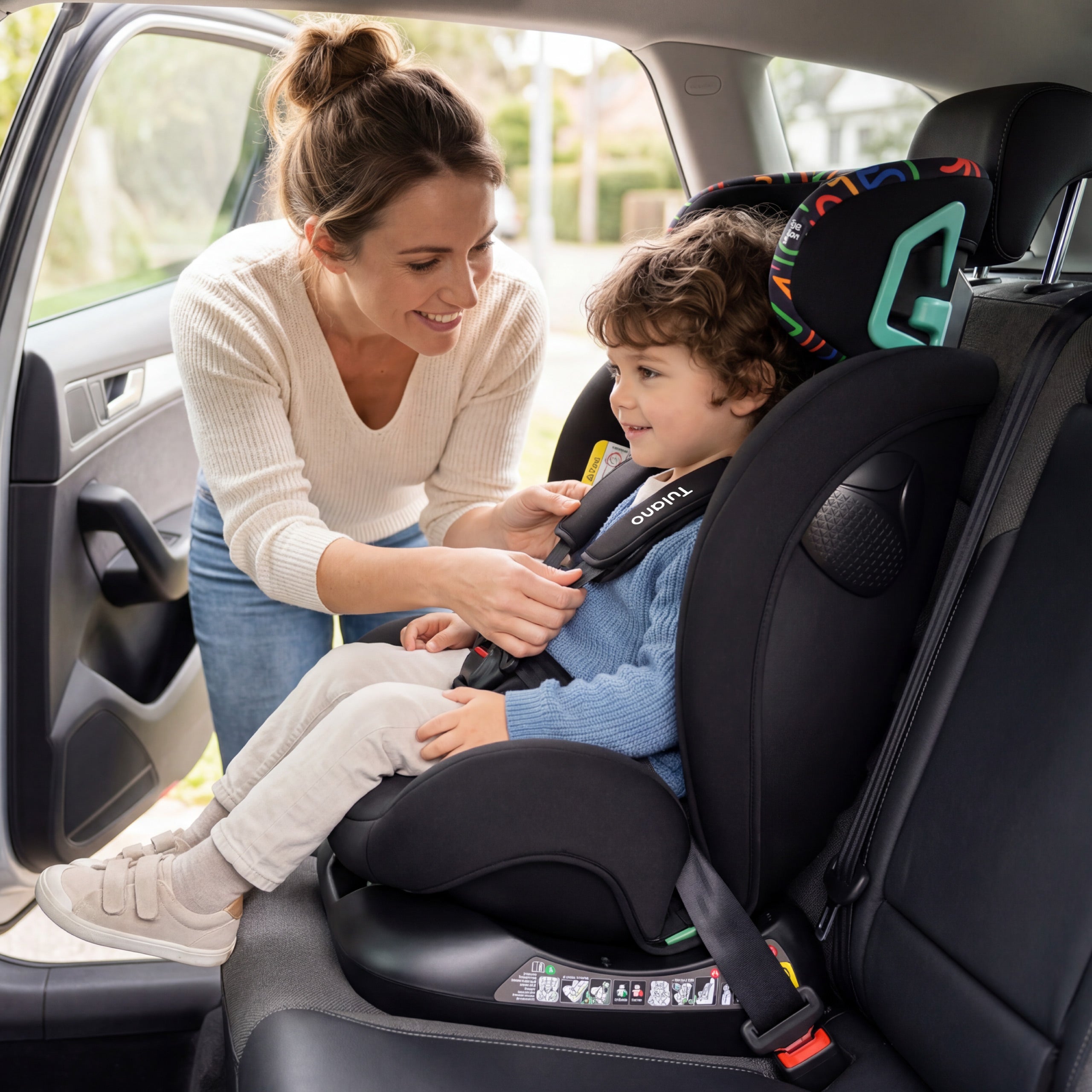 Seggiolino auto per bambini Tulano Loom 15 Black Loco