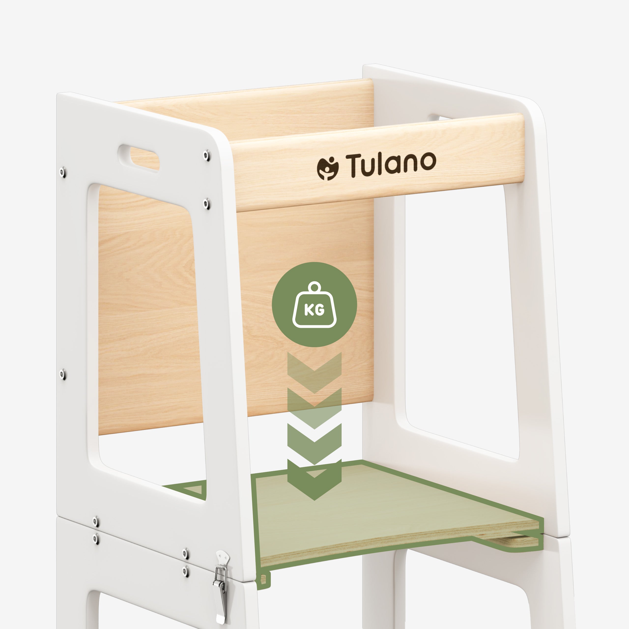 Aiuto in cucina per bambini 3 in 1 Tulano Mooby 35 Bianco-Naturale