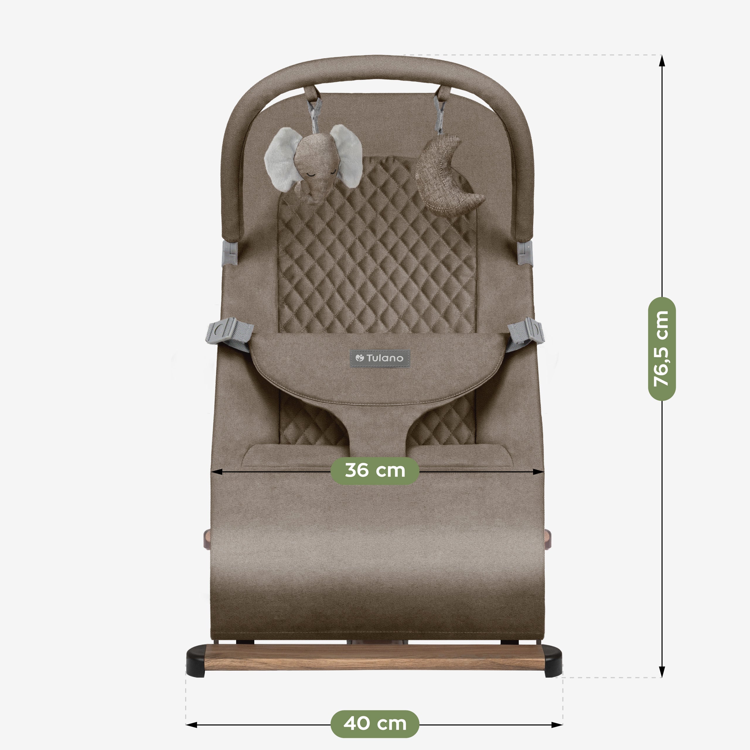 Sdraietta a dondolo Tulano Moon 30 Beige