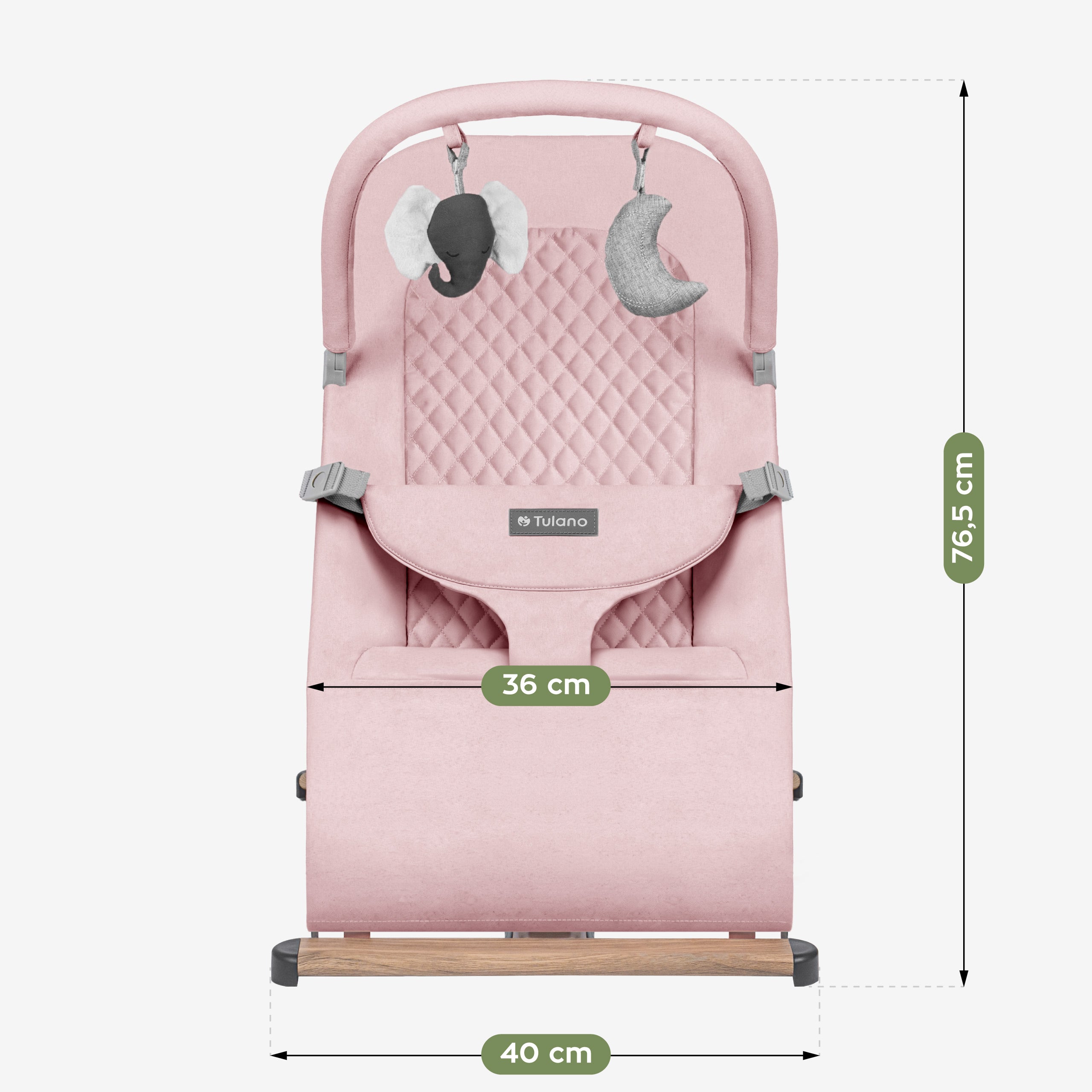 Sdraietta a dondolo rosa Tulano Moon 30 Pink