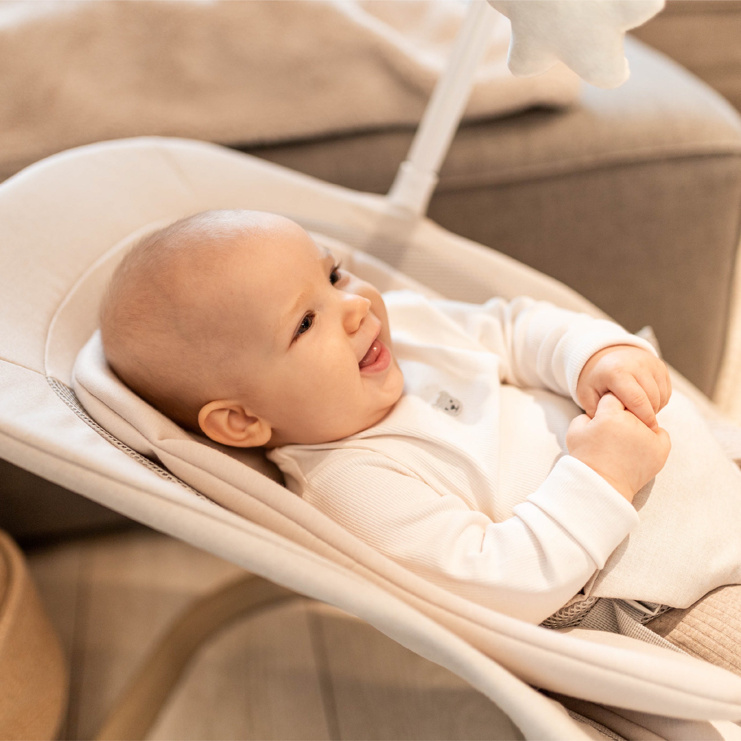Sdraietta a dondolo Tulano Moon 50 Beige