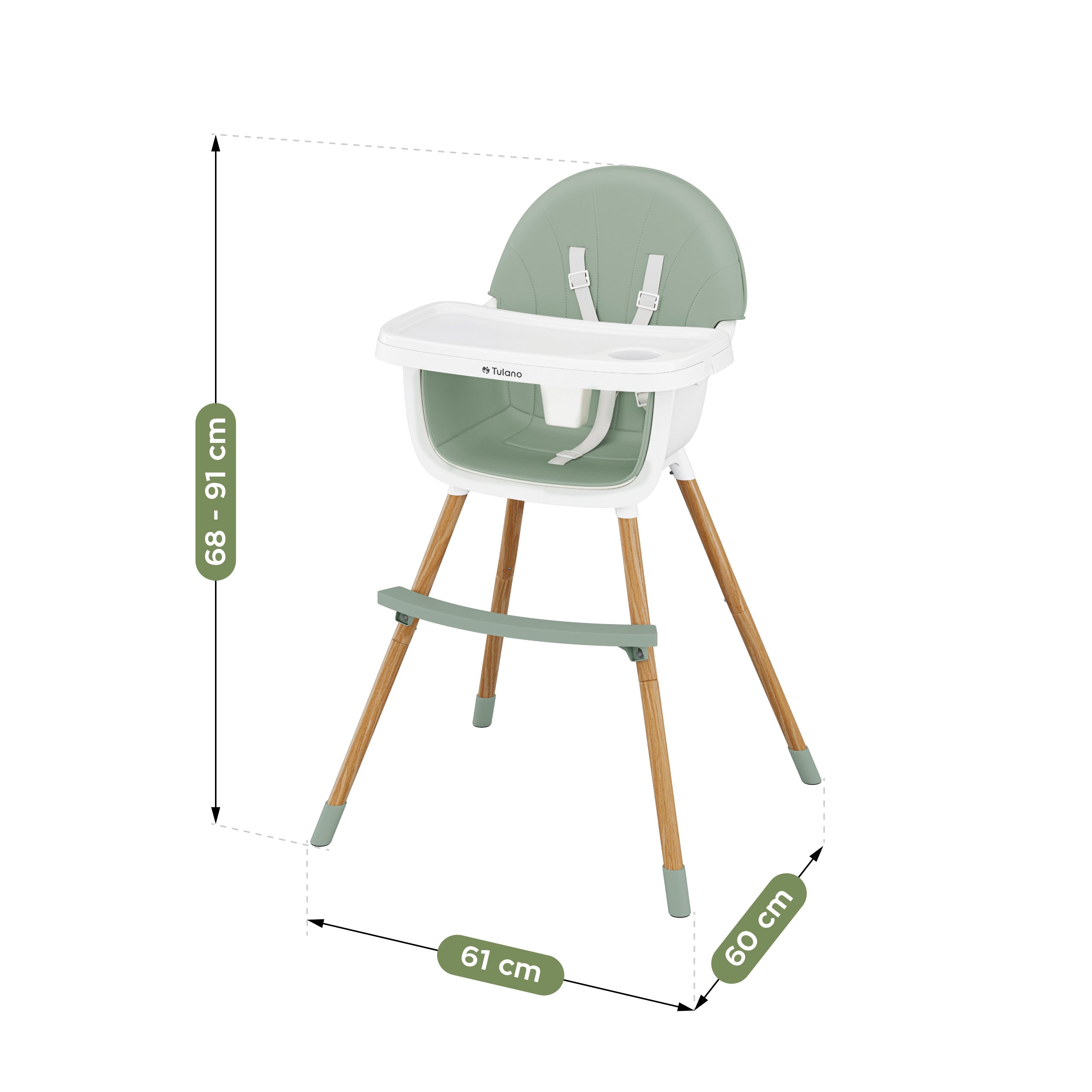 Seggiolone Tulano Morsel Green
